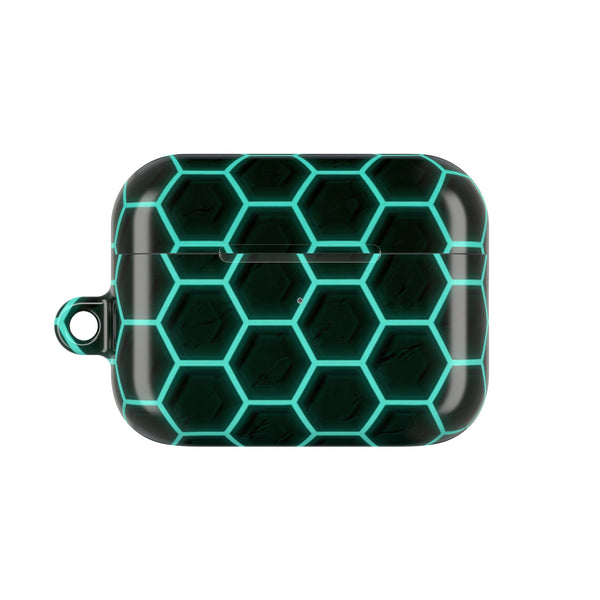 Neon Hex Spectrum · Hard Case for AirPods & AirPods Pro · Teal