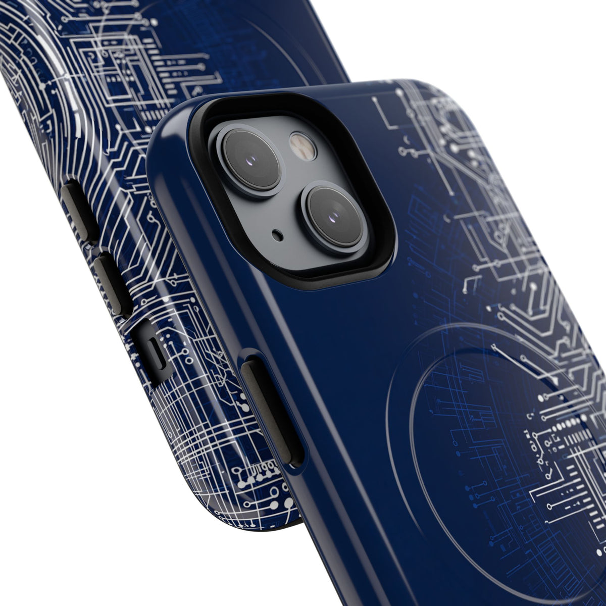 Blue Tough 2.0 Magsafe Phone Case for iPhone - Cobalt Circuit Logic