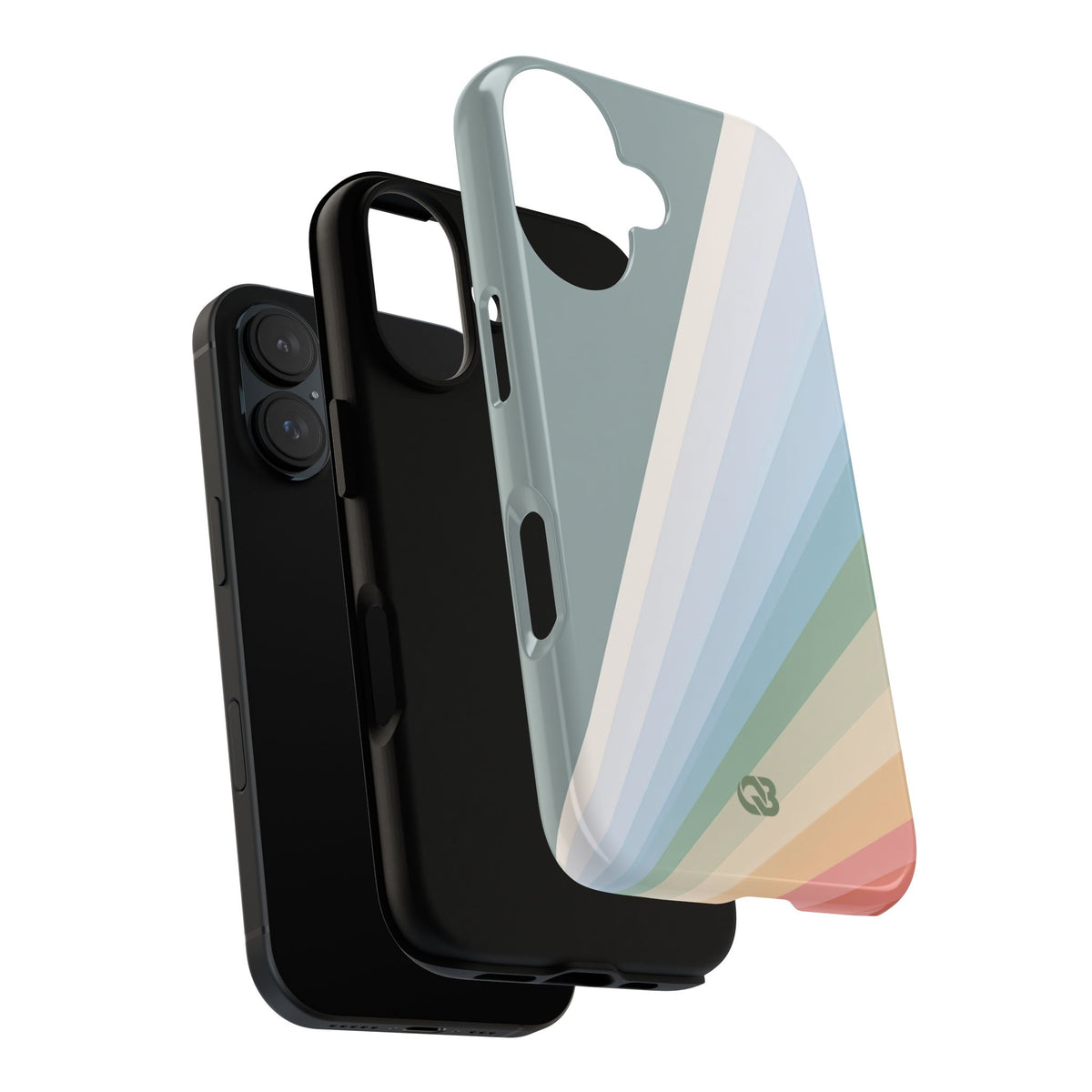 Green Tough Phone Case for iPhone - Sage Prism Beam
