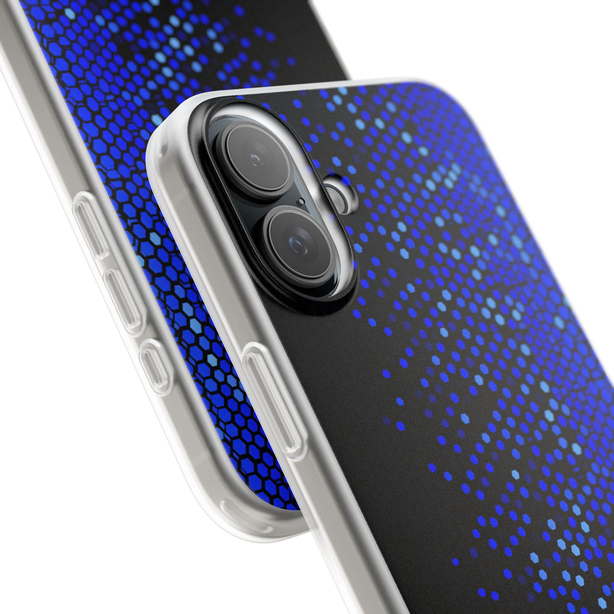 Cobalt Hex Dispersion · Lite Phone Case for iPhone · Blue