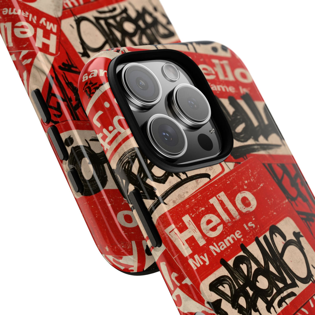 Slap Tag Collage · Tough Phone Case for iPhone · Red