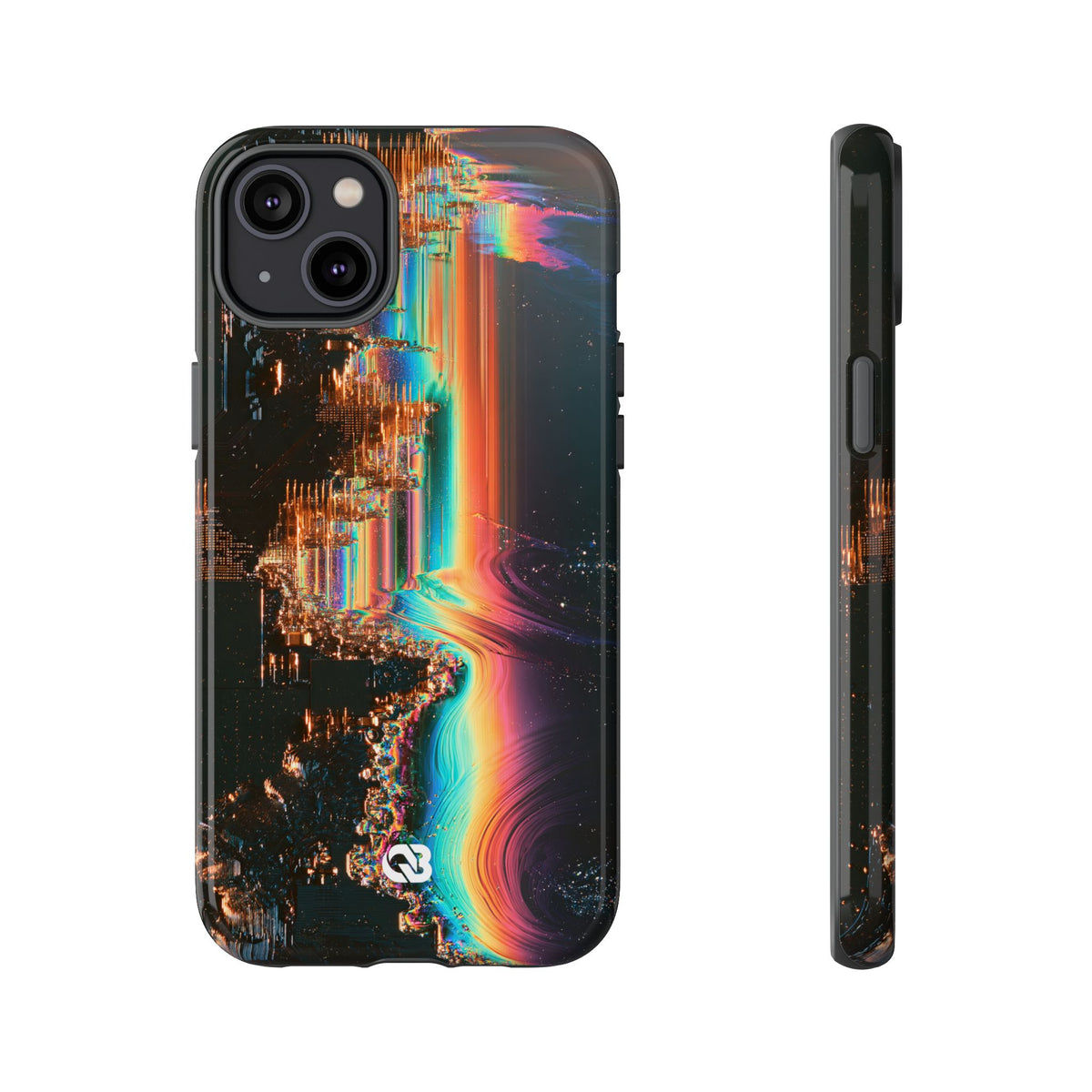 Prismatic Circuit · Tough Phone Case for iPhone · Black