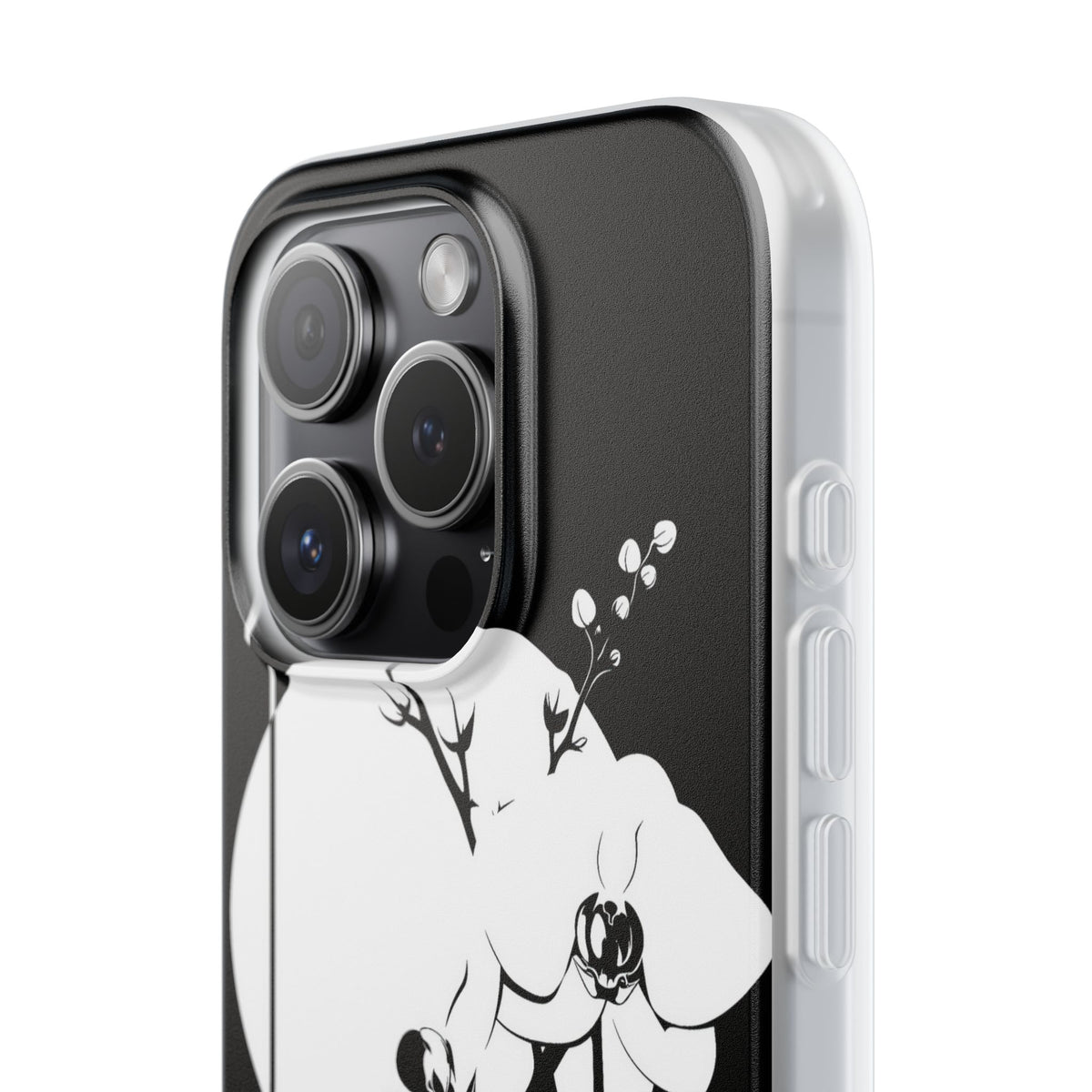 Nocturne Orchid Bloom · Lite Phone Case for iPhone · Black
