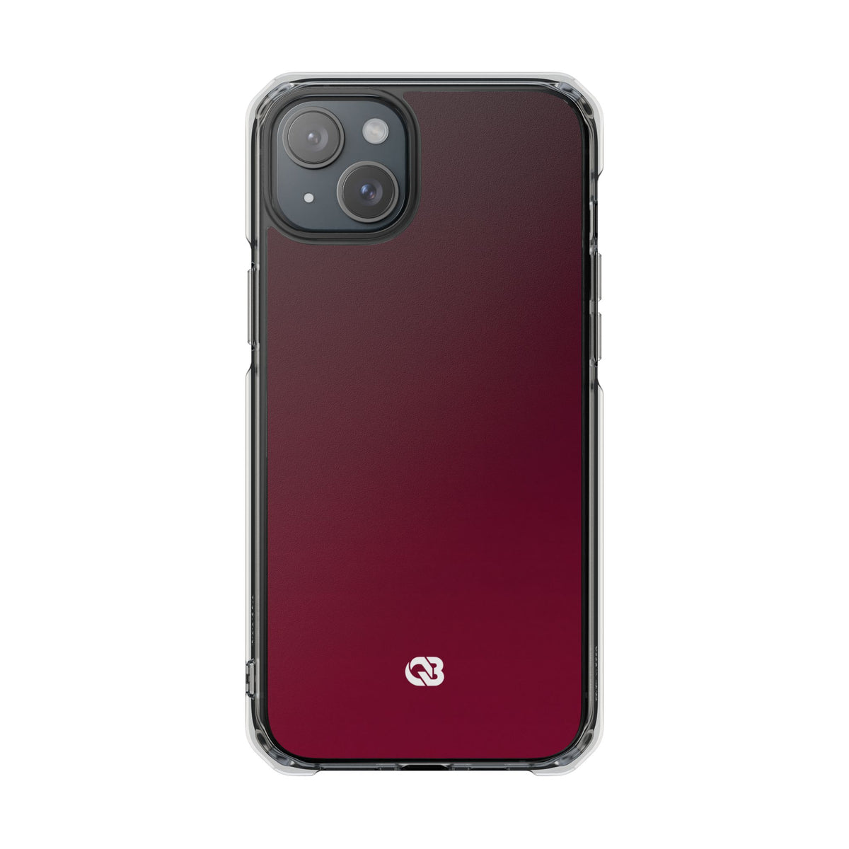 Bordeaux Spectrum · Clear Impact Magnetic Phone Case for iPhone · Red