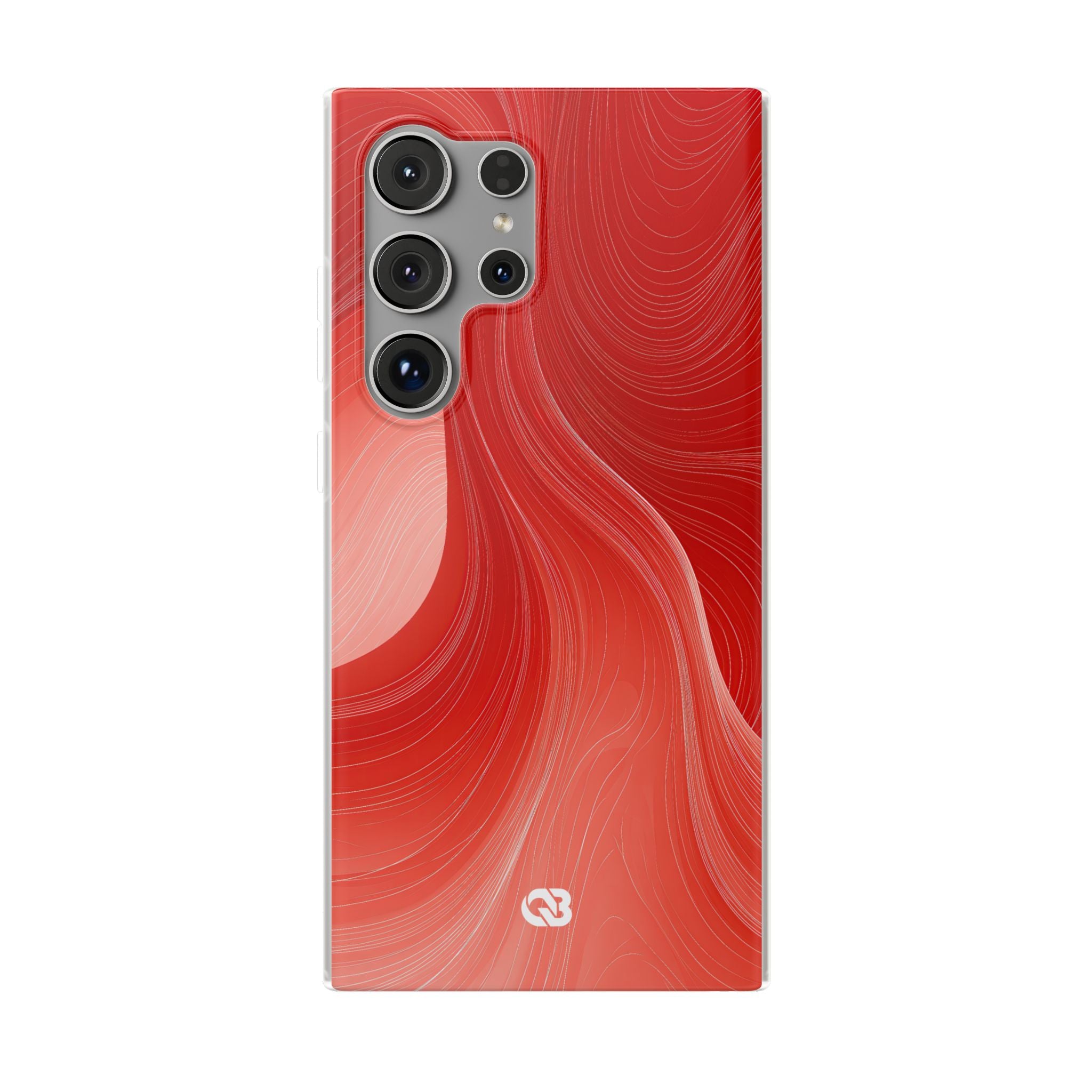 Red Lite Phone Case for Samsung - Crimson Silk Strands