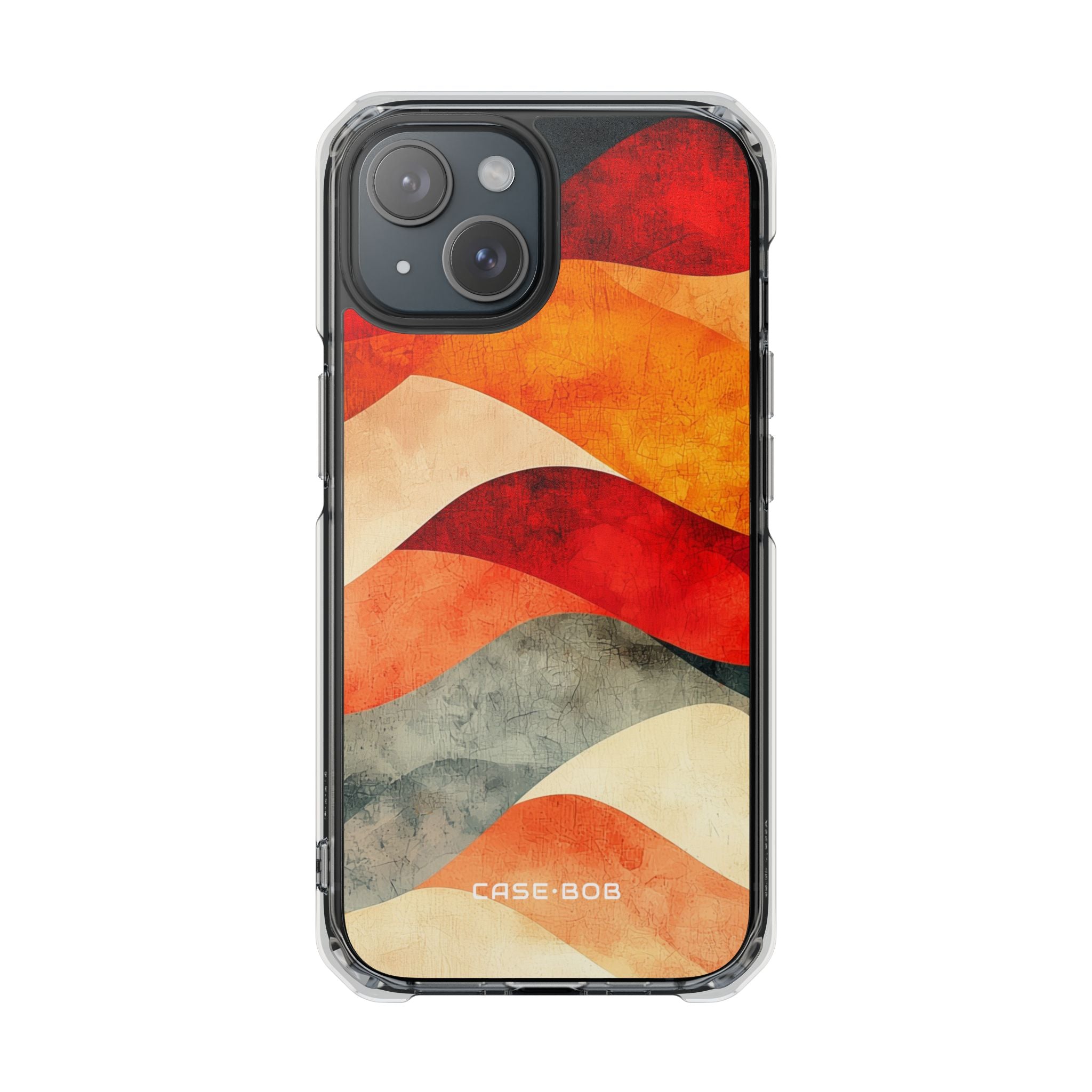 Cracked Wave Layers iPhone 15 Case - Impact