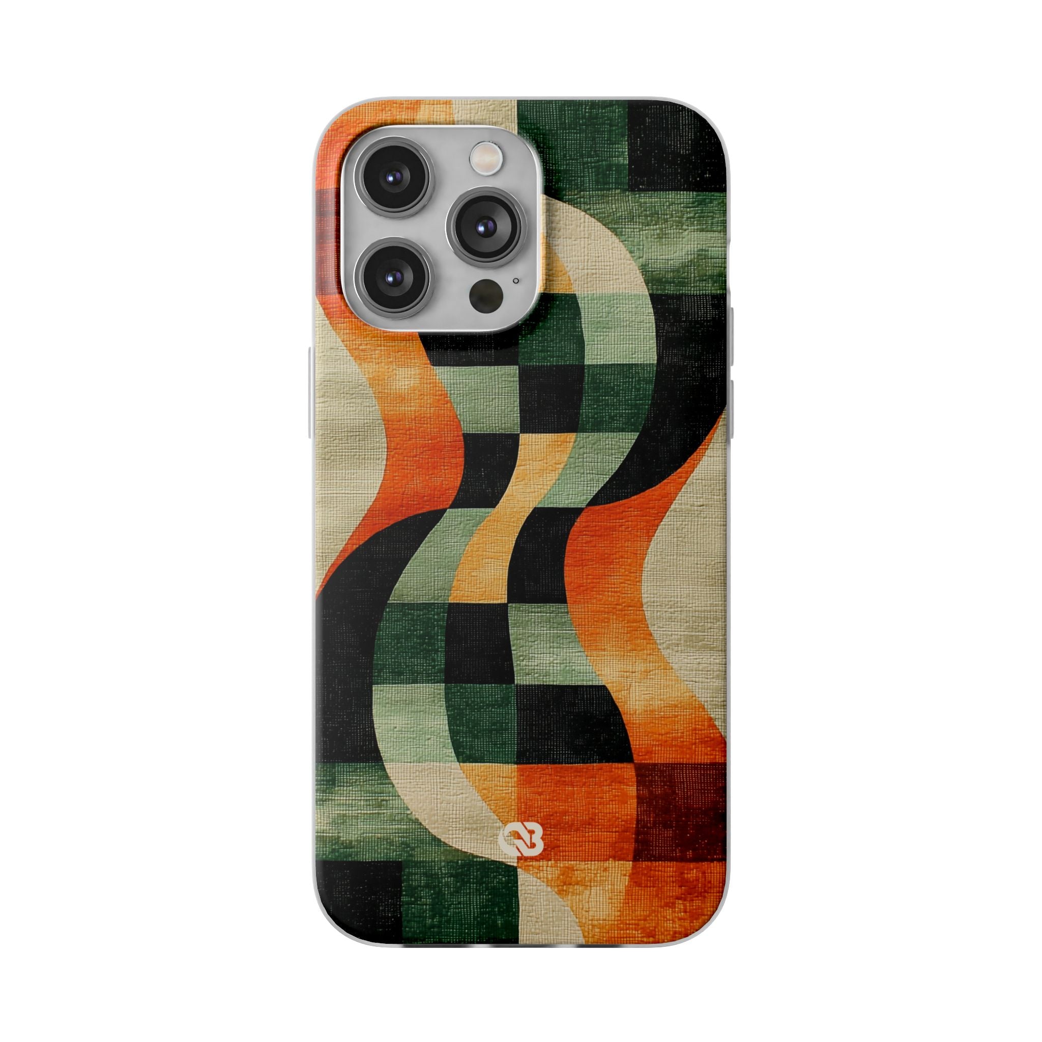 Burnt Orange Curve · Soft Phone Case for iPhone