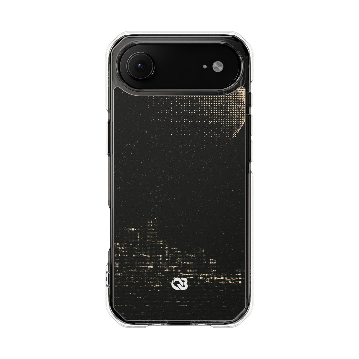 Lunar Metropolis Nocturne · Clear Impact Magnetic Phone Case for iPhone · Black