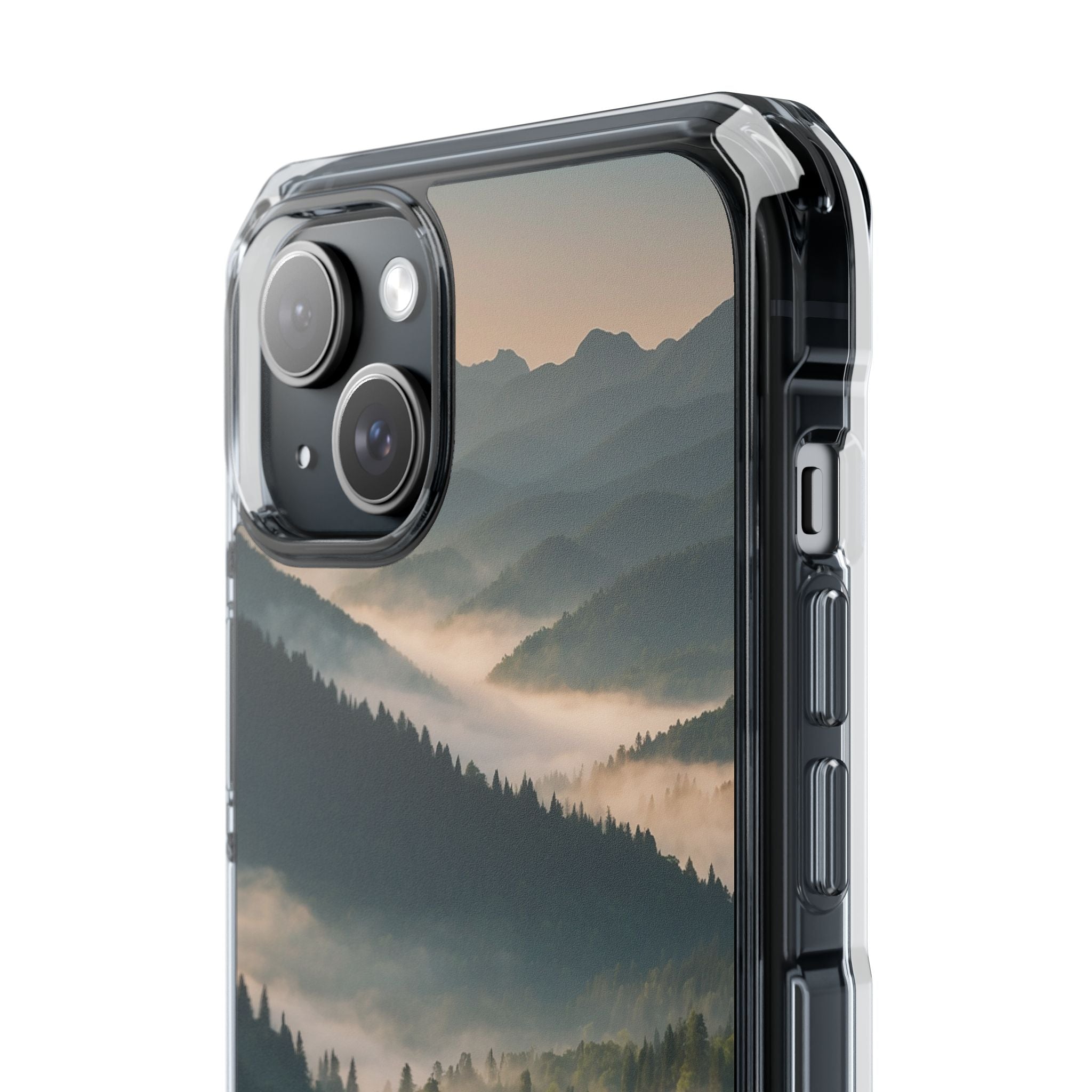 Foggy Mountain Ridge · Impact Handyhülle für iPhone · Magsafe