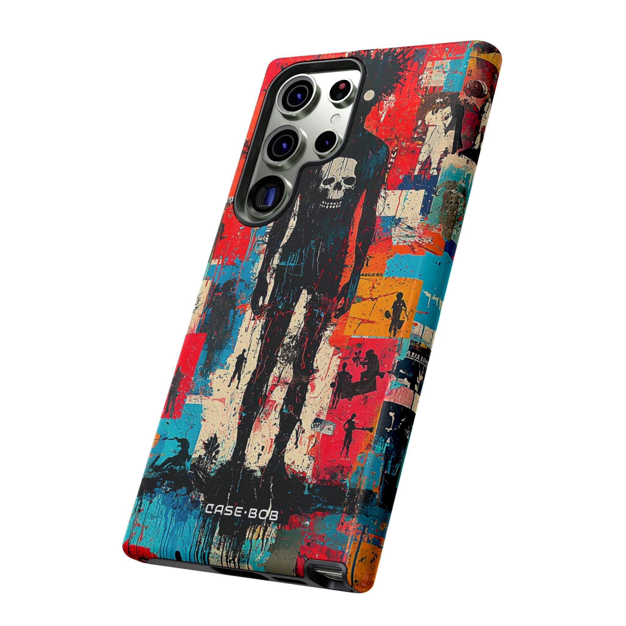 Spiky Skull Silhouette Samsung S23 Ultra Case - Tough