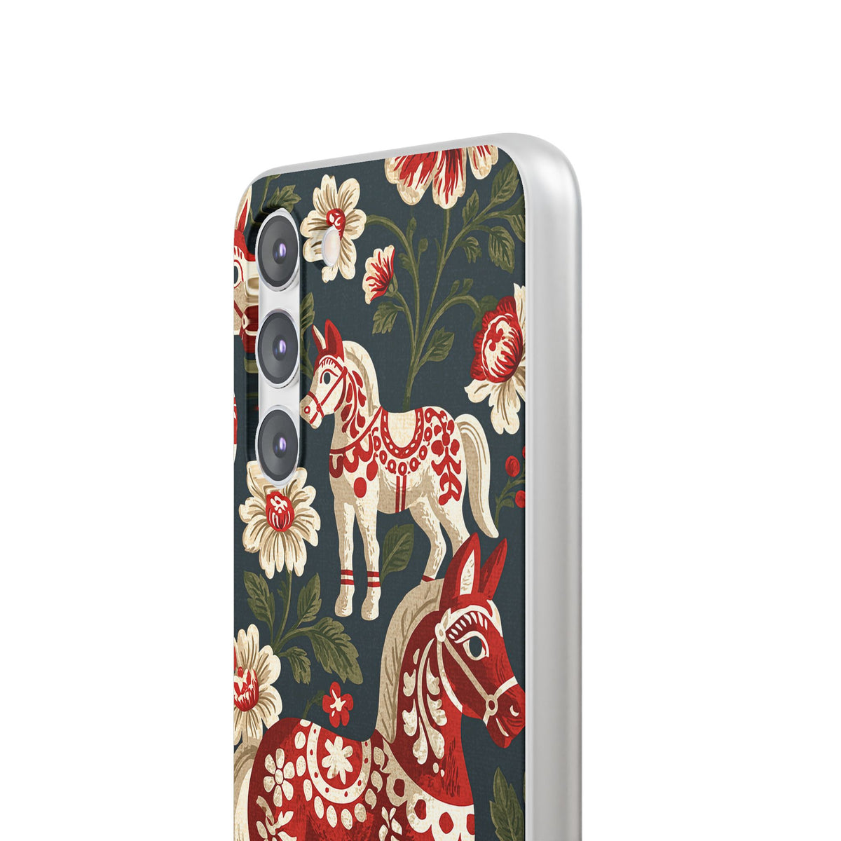 Nordic Dala Meadow · Lite Phone Case for Samsung · Red
