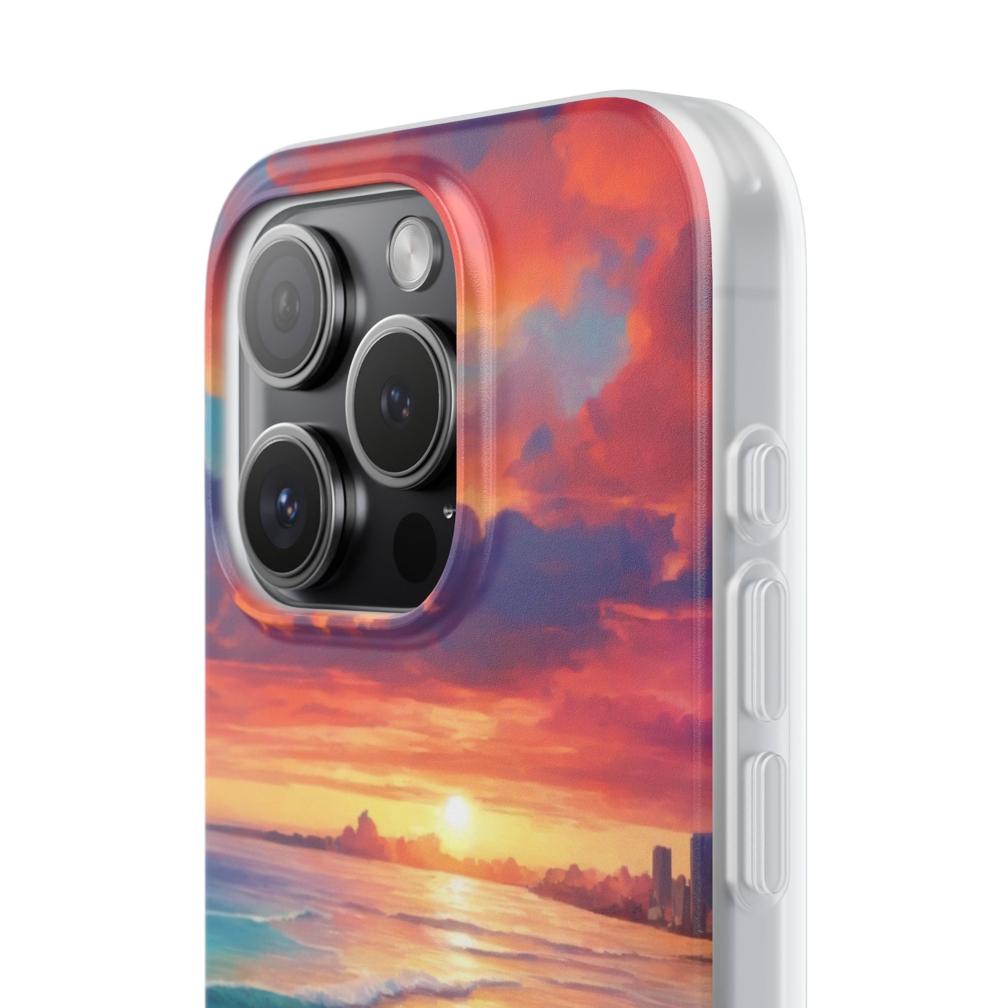 Crimson Shore Horizon · Soft Handyhülle für iPhone