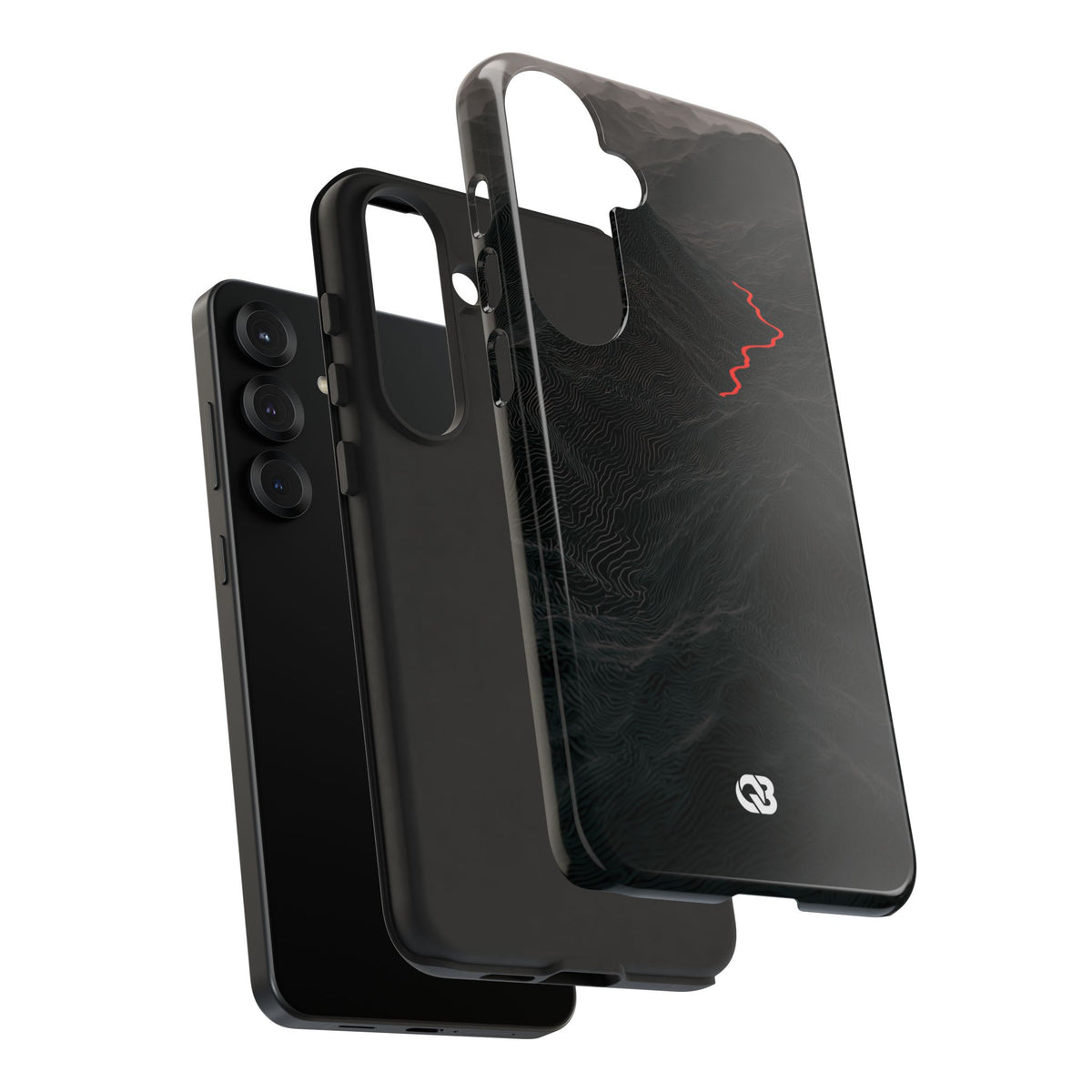 Crimson Ridge Pass · Tough Phone Case for Samsung · Black