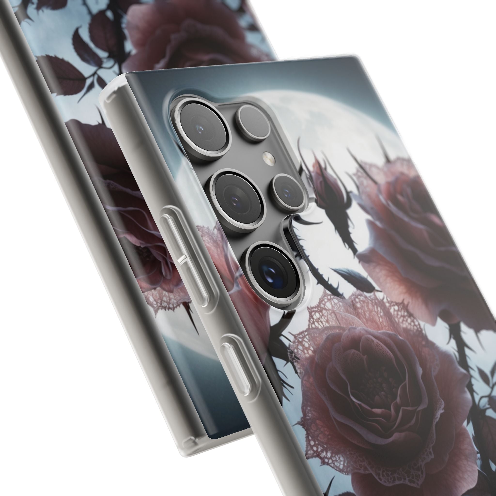 Lunar Lace Petals · Soft Phone Case for Samsung