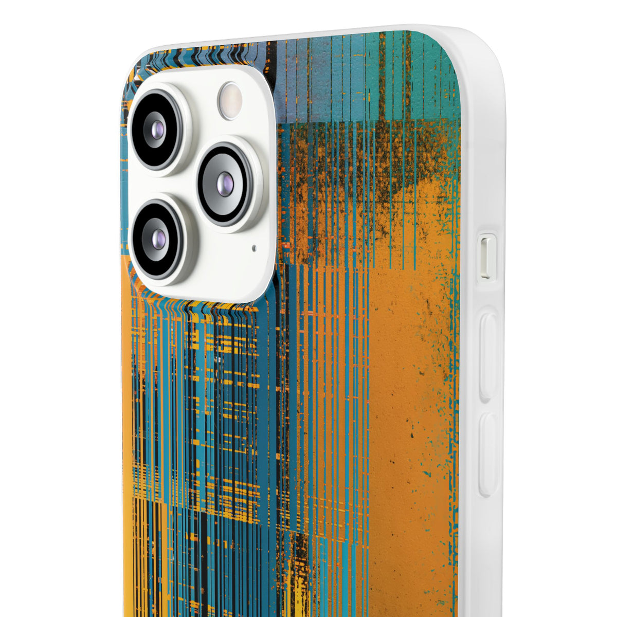 Cyber Glitch Stream · Lite Phone Case for iPhone · Teal