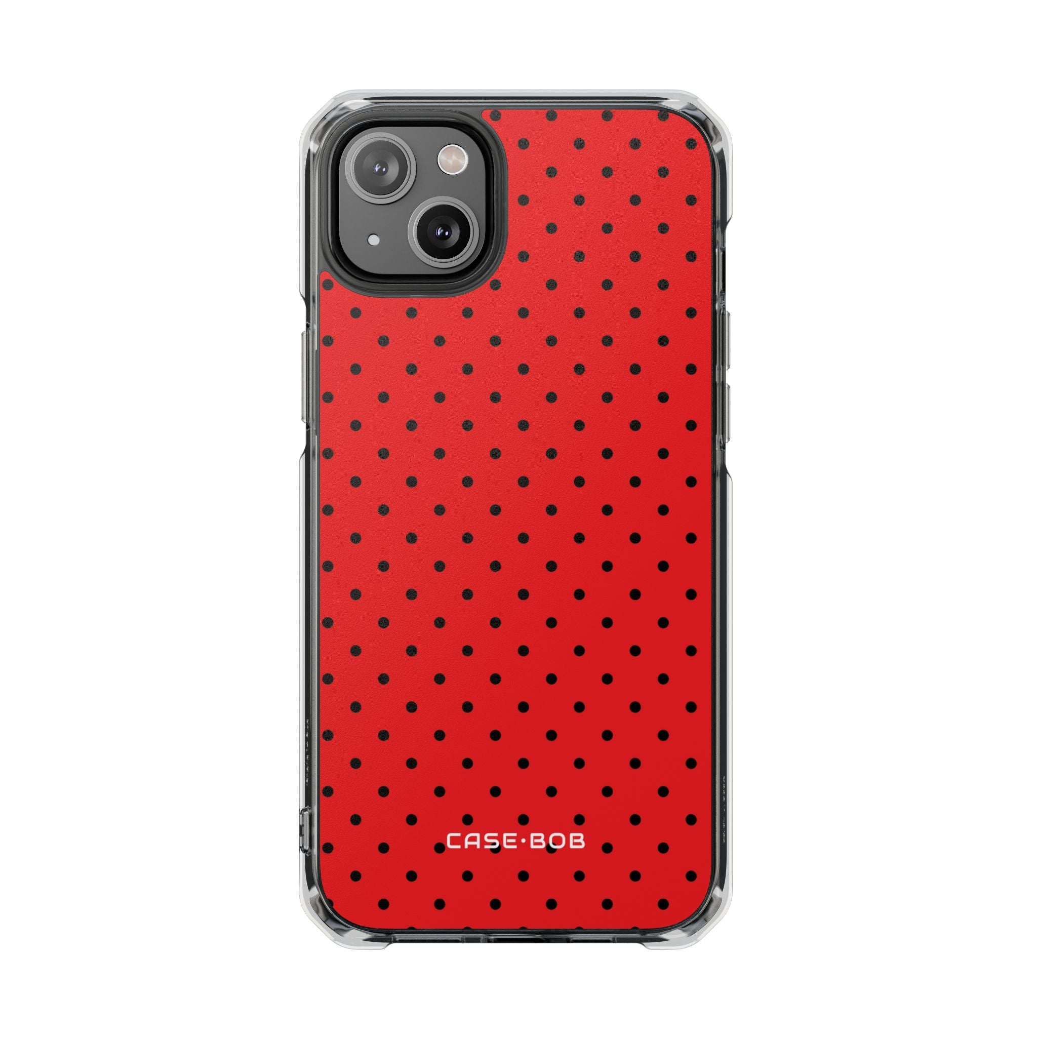 Crimson Dot Matrix iPhone 14 Plus Case - Impact