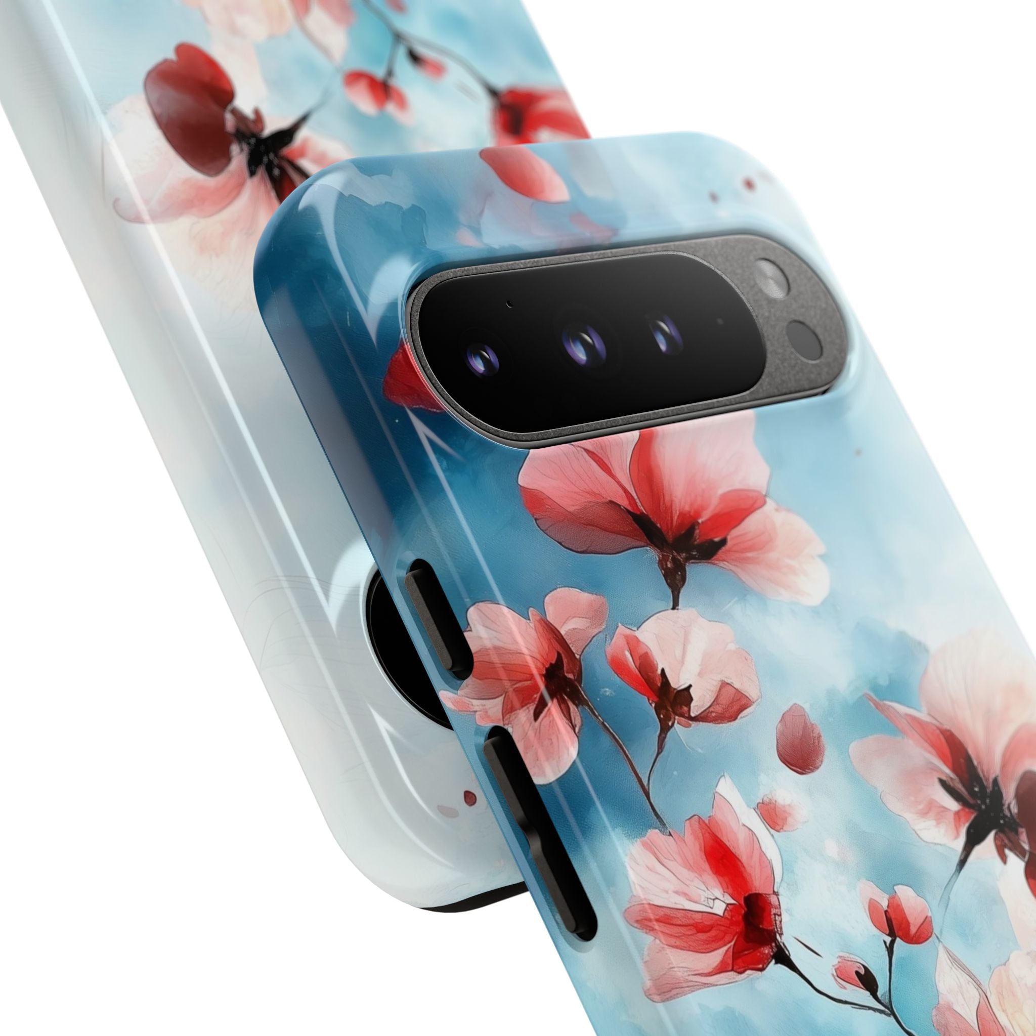 Pink Blossom Drift Google Pixel 9 Pro XL Case - Tough