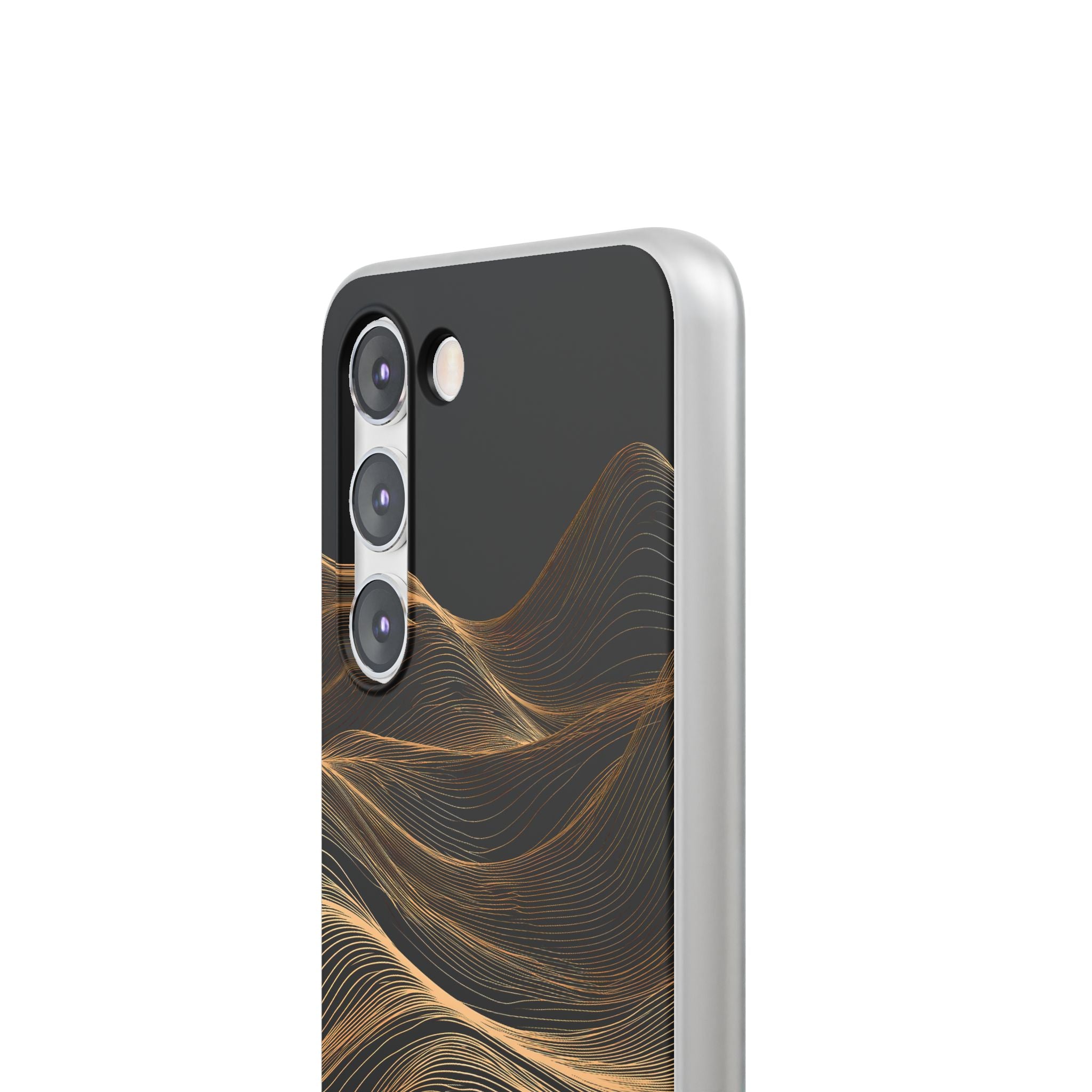 Black Lite Phone Case for Samsung - Copper Topo Ridge