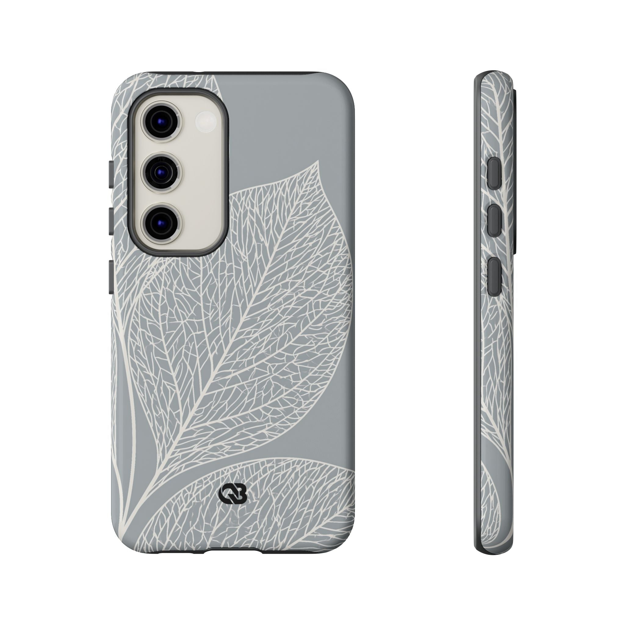 Grey Tough Phone Case for Samsung - Frosted Ash Veins
