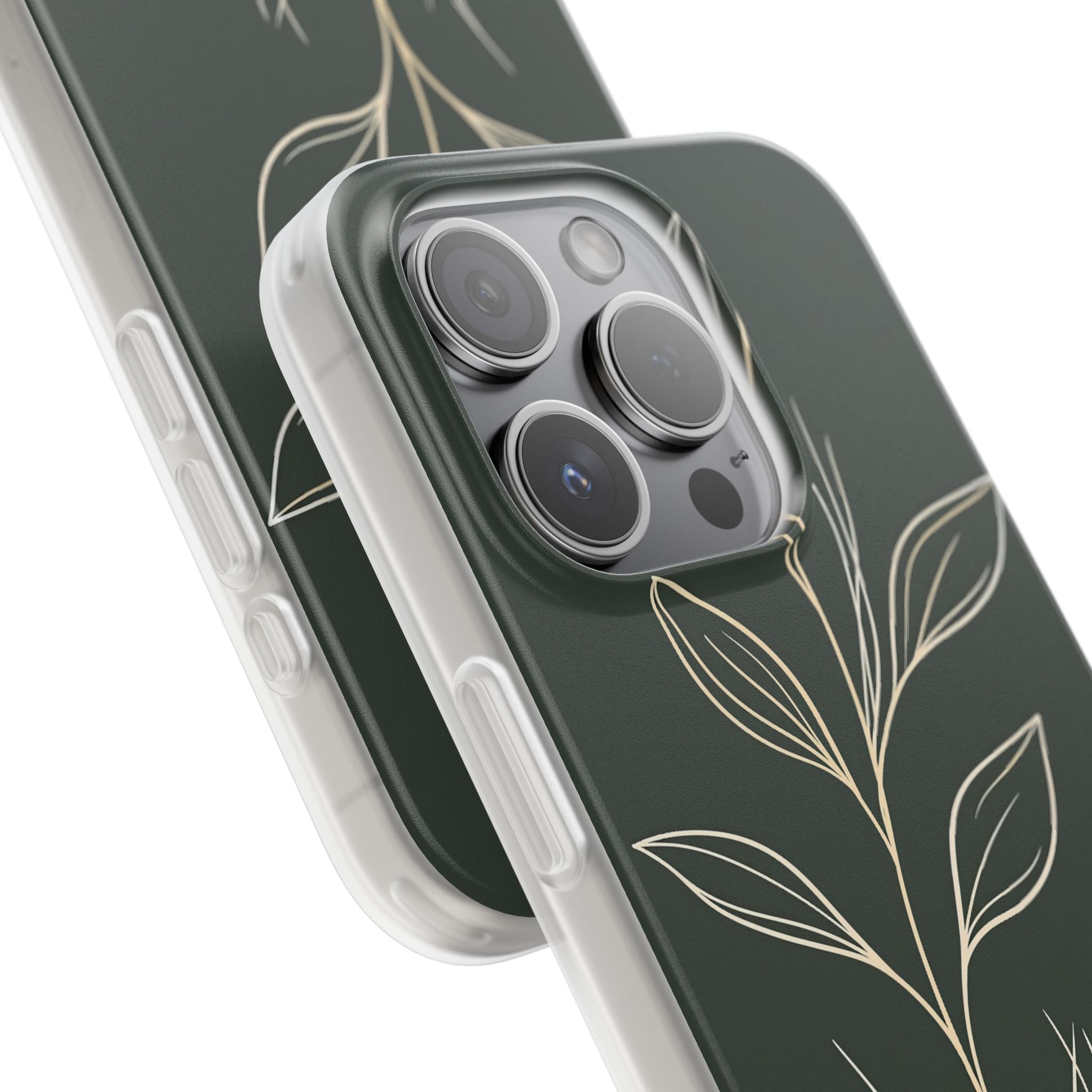Green Lite Phone Case for iPhone - Deep Moss Willow