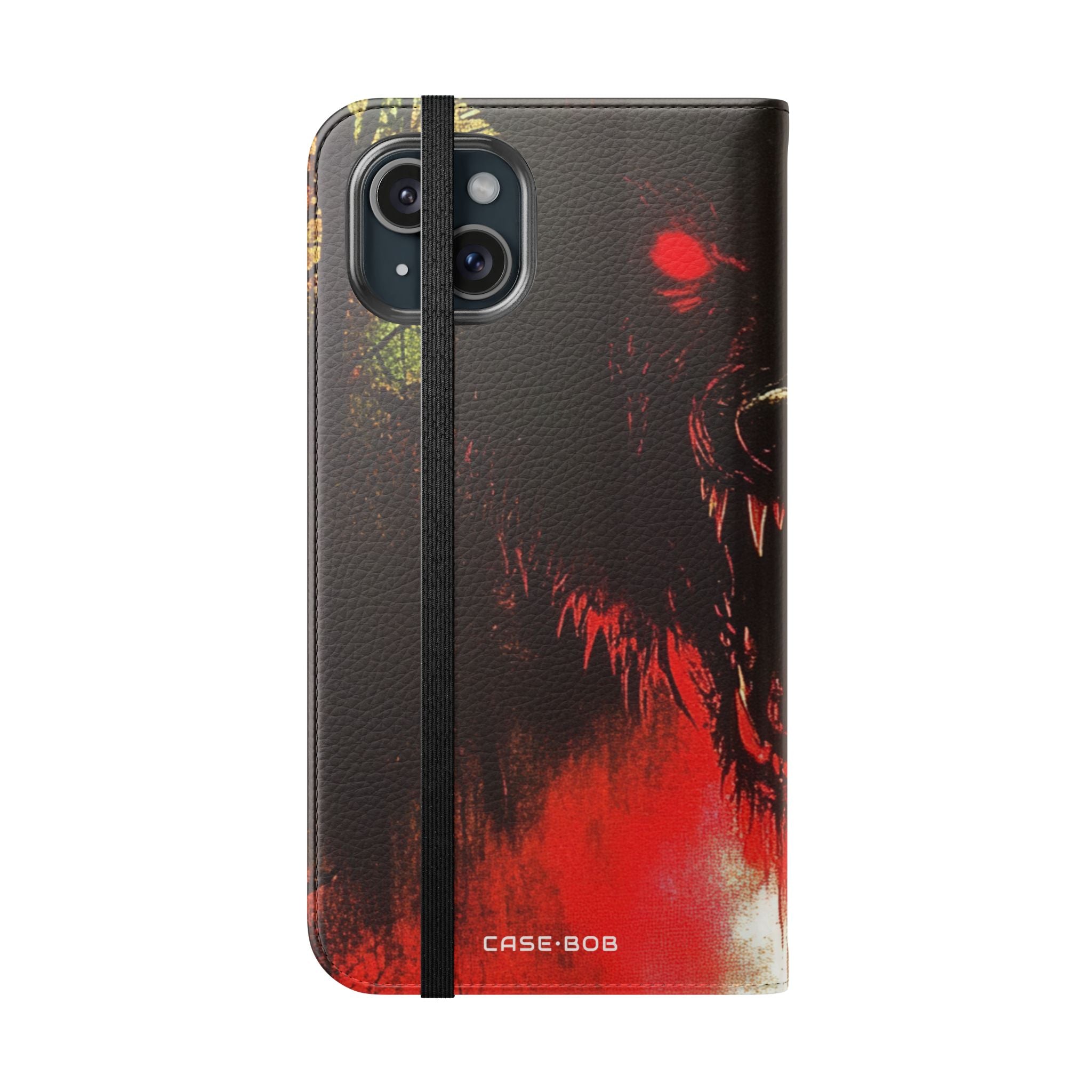Wolf Moon Glare - iPhone 15 Plus Case - Wallet