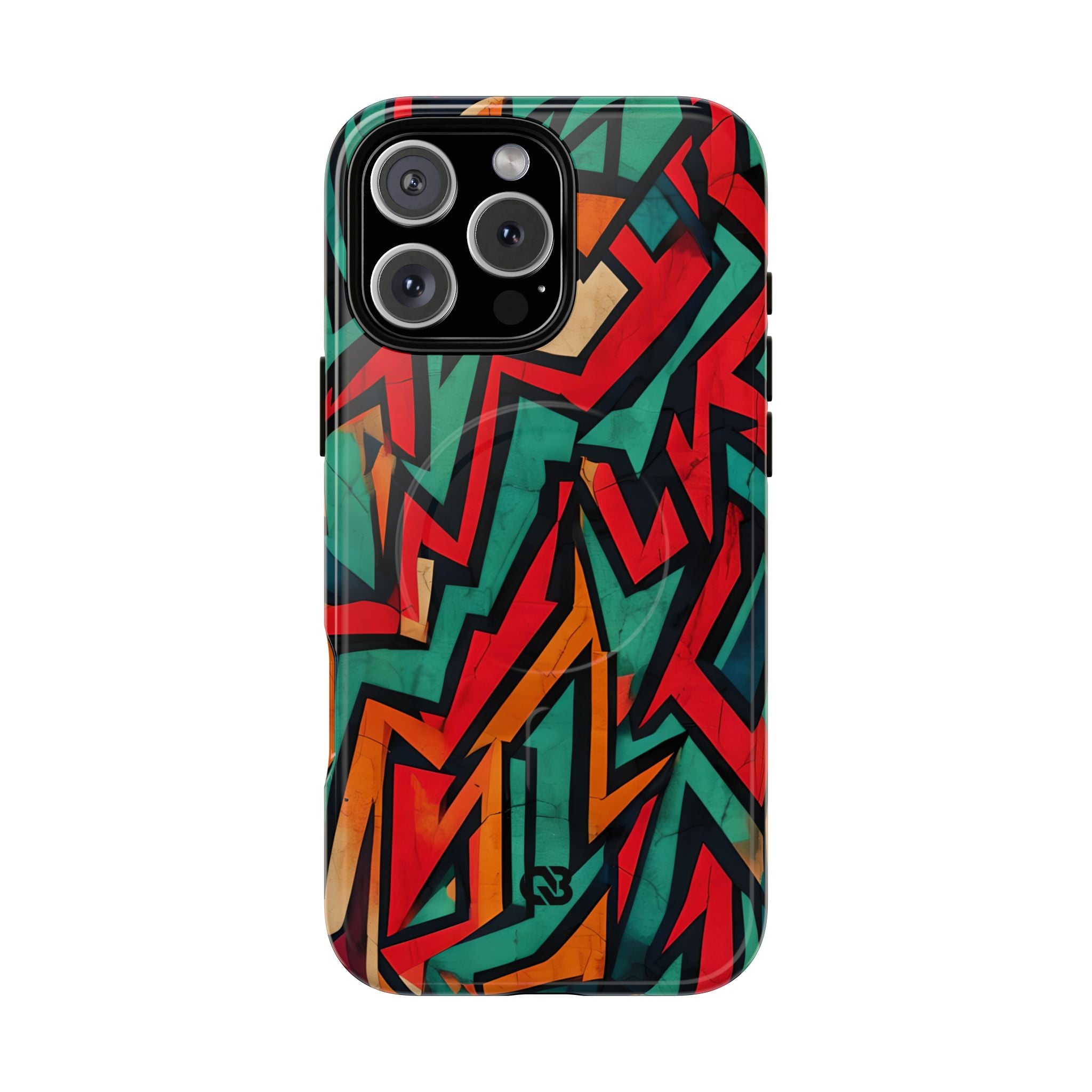 Jagged Teal Static · Tough+ Magsafe