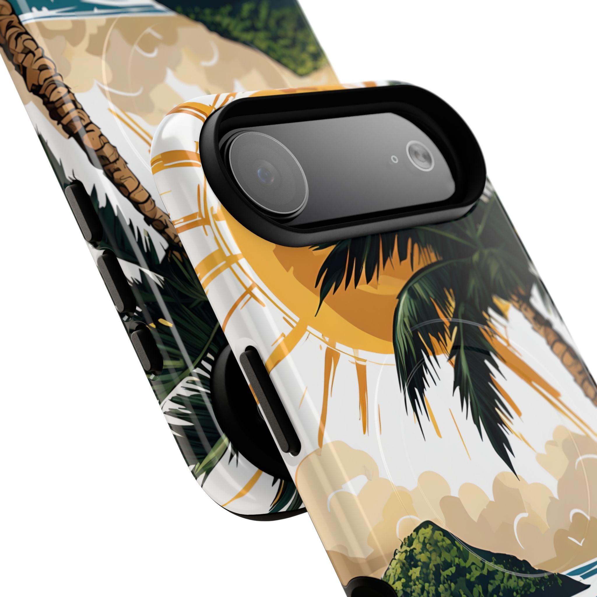 Sunny Palm Breeze iPhone 17 Air Case - Tough+ - CASE•BOB