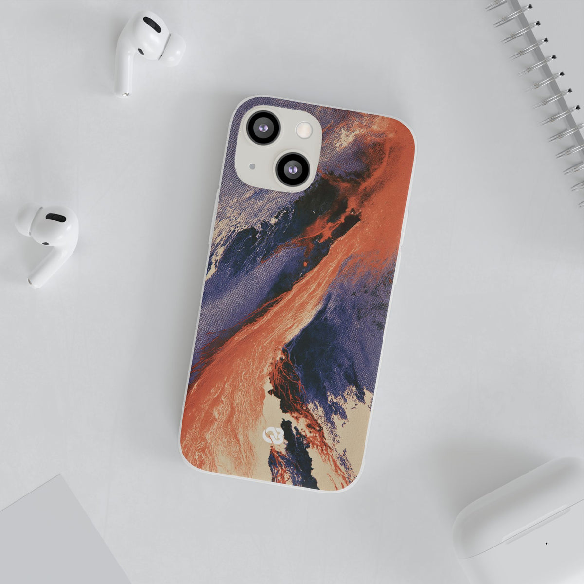 Solar Aura Drift · Lite Phone Case for iPhone · Orange