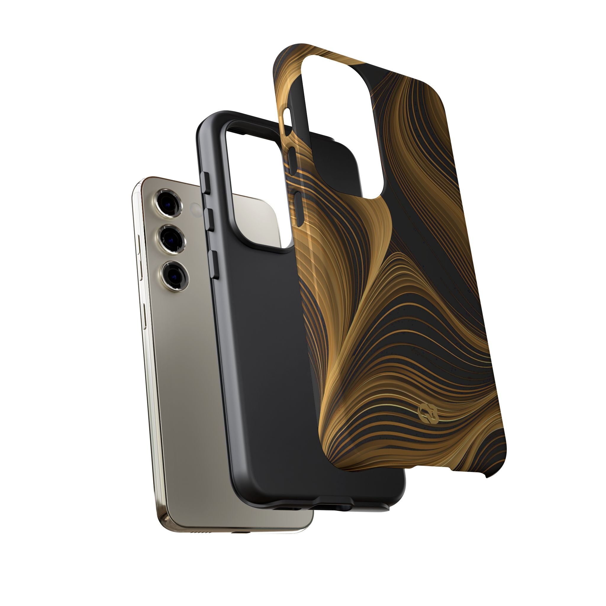 Gold Tough Phone Case for Samsung - Molten Copper Strands