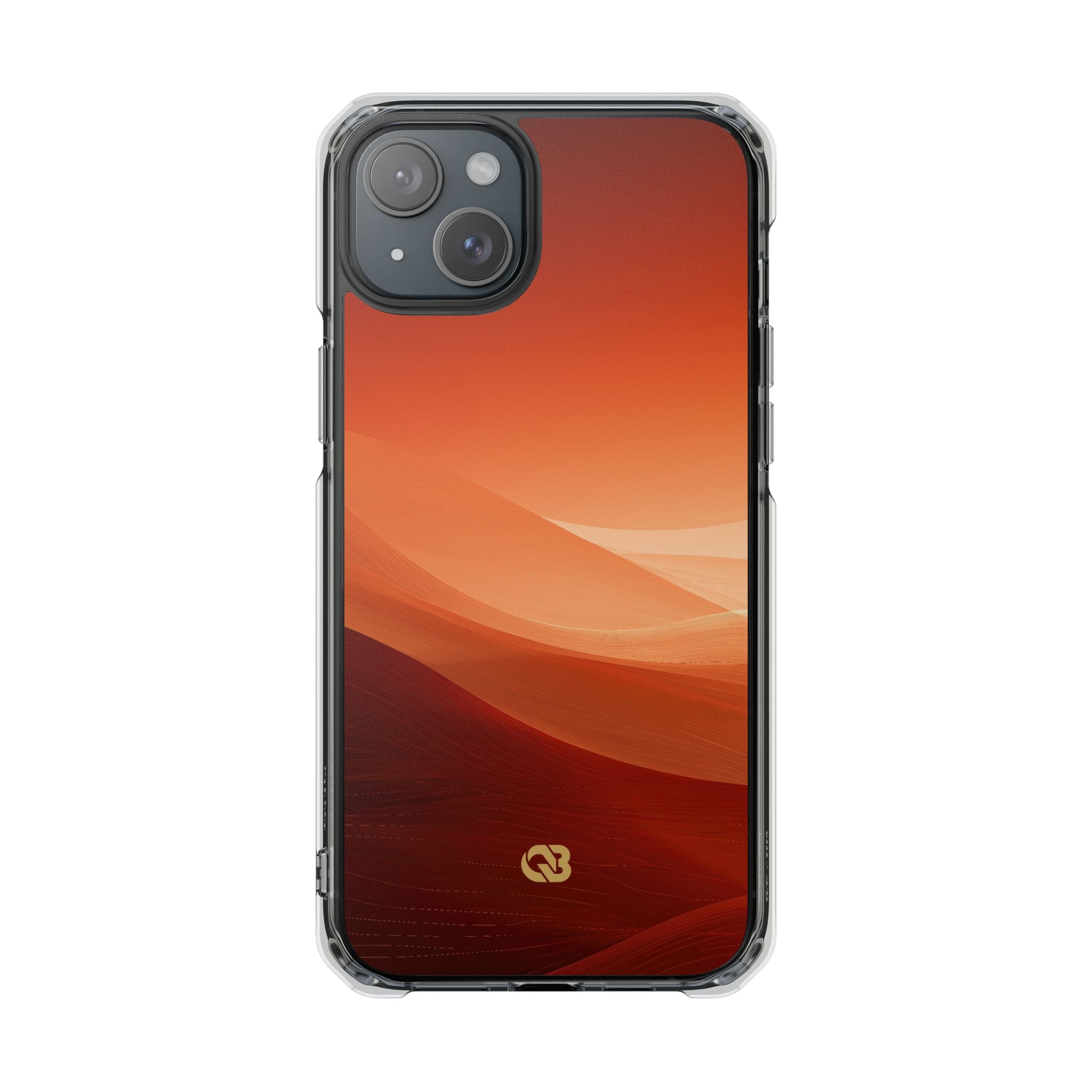 Orange Impact MagSafe Phone Case for iPhone - Crimson Dune Gradient