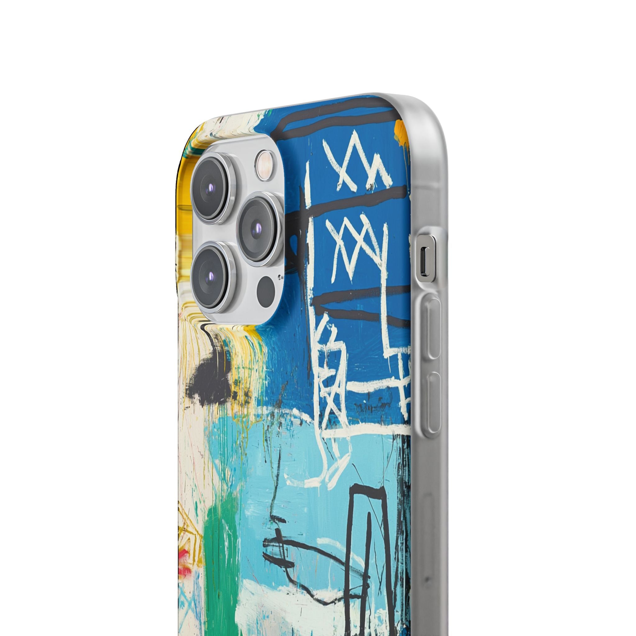 Azure Urban Scribble · Soft Phone Case for iPhone