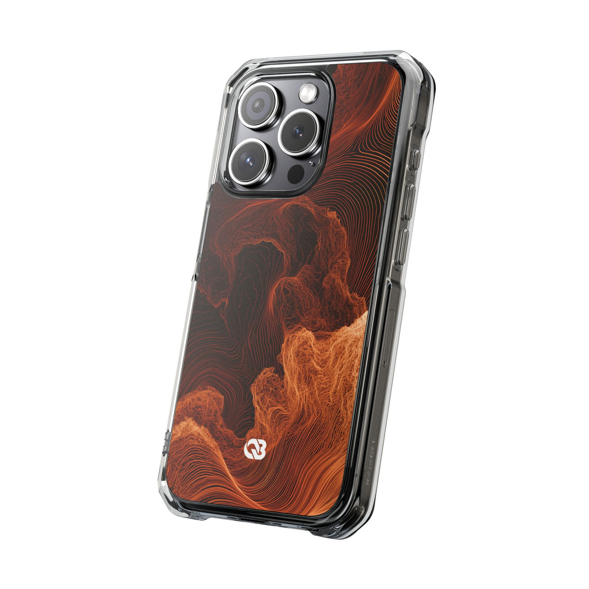 Amber Filament · Clear Impact Magnetic Phone Case for iPhone · Orange