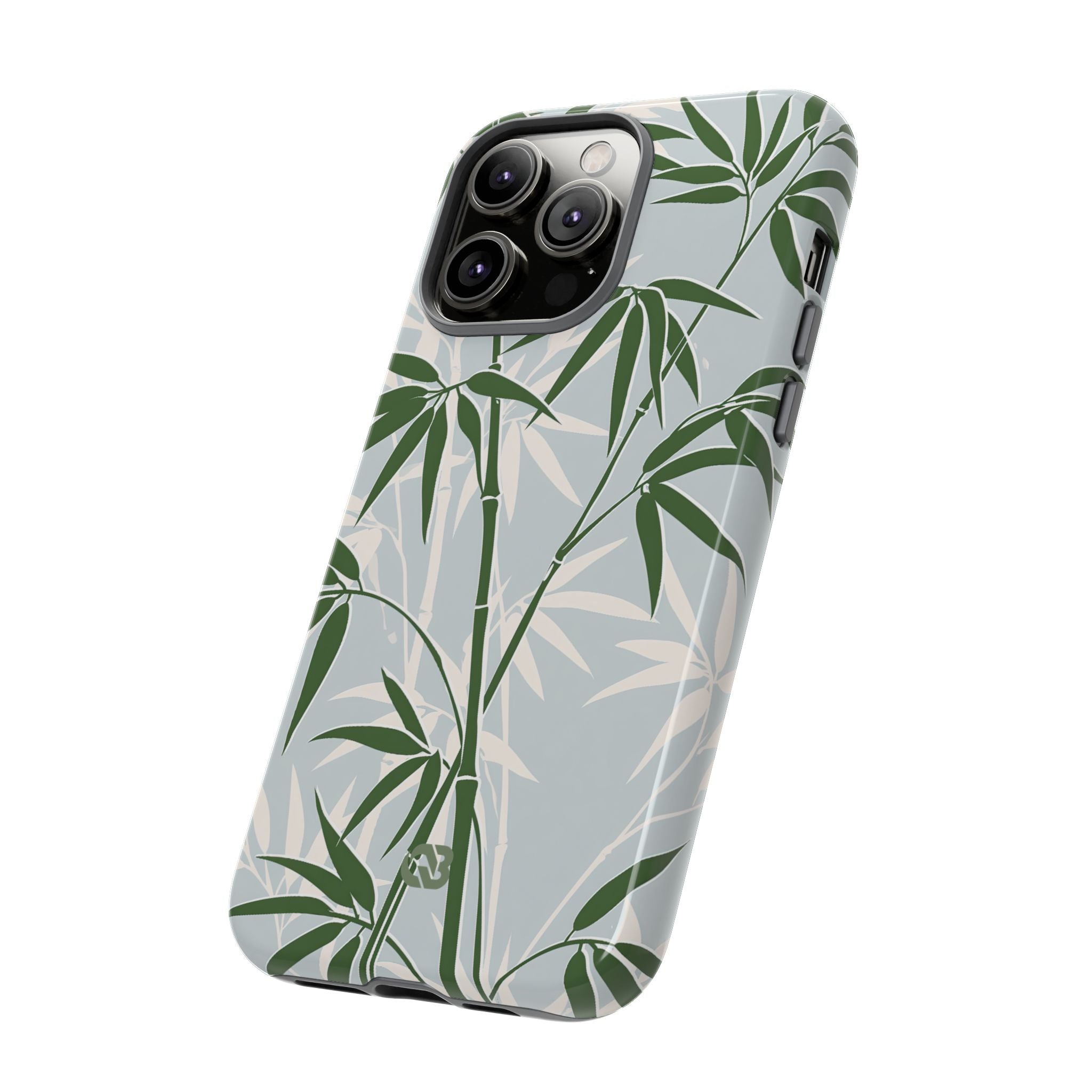 Green Tough Phone Case for iPhone - Kyoto Bamboo Canopy