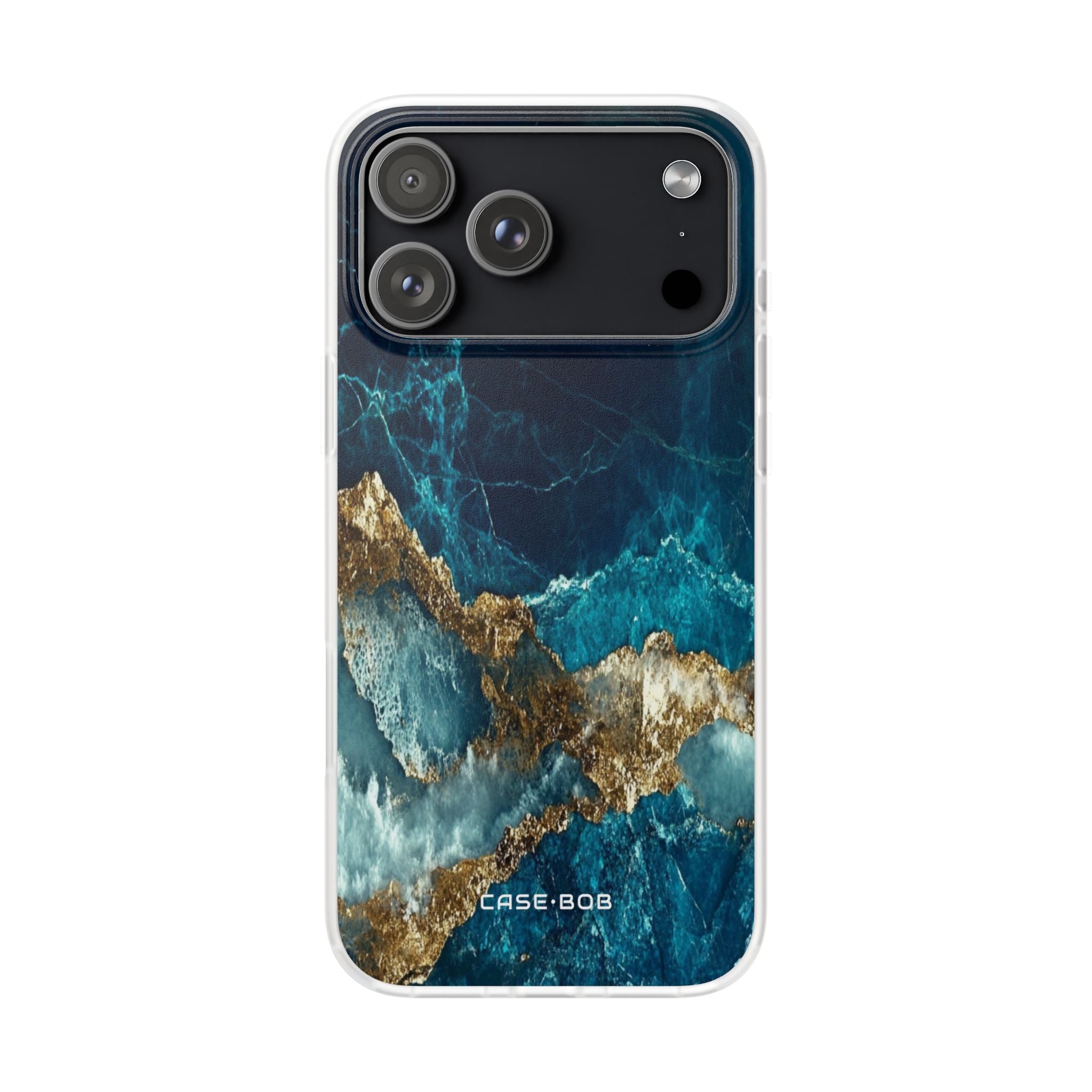 Jagged Gold Split iPhone 17 Pro MaxCase - Soft - CASE•BOB