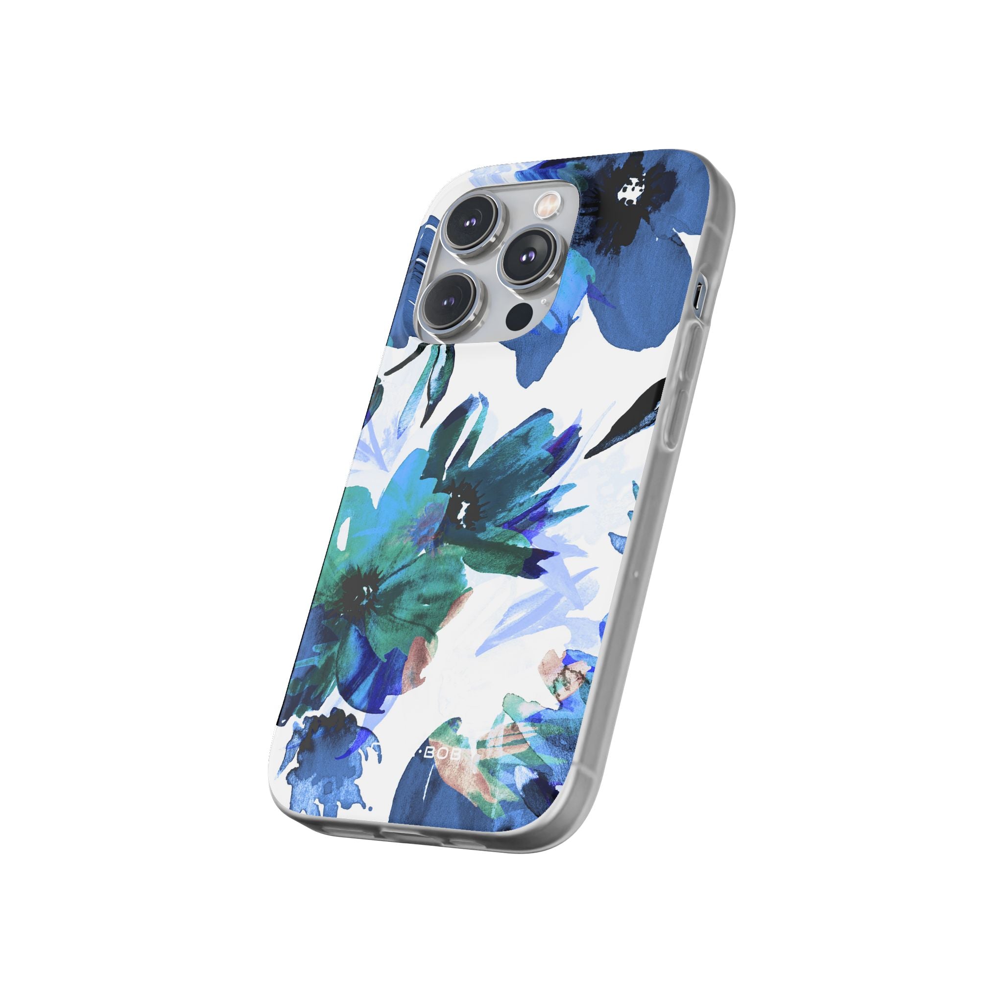 Blue Blossom Radiance iPhone 14 Pro Case - Soft
