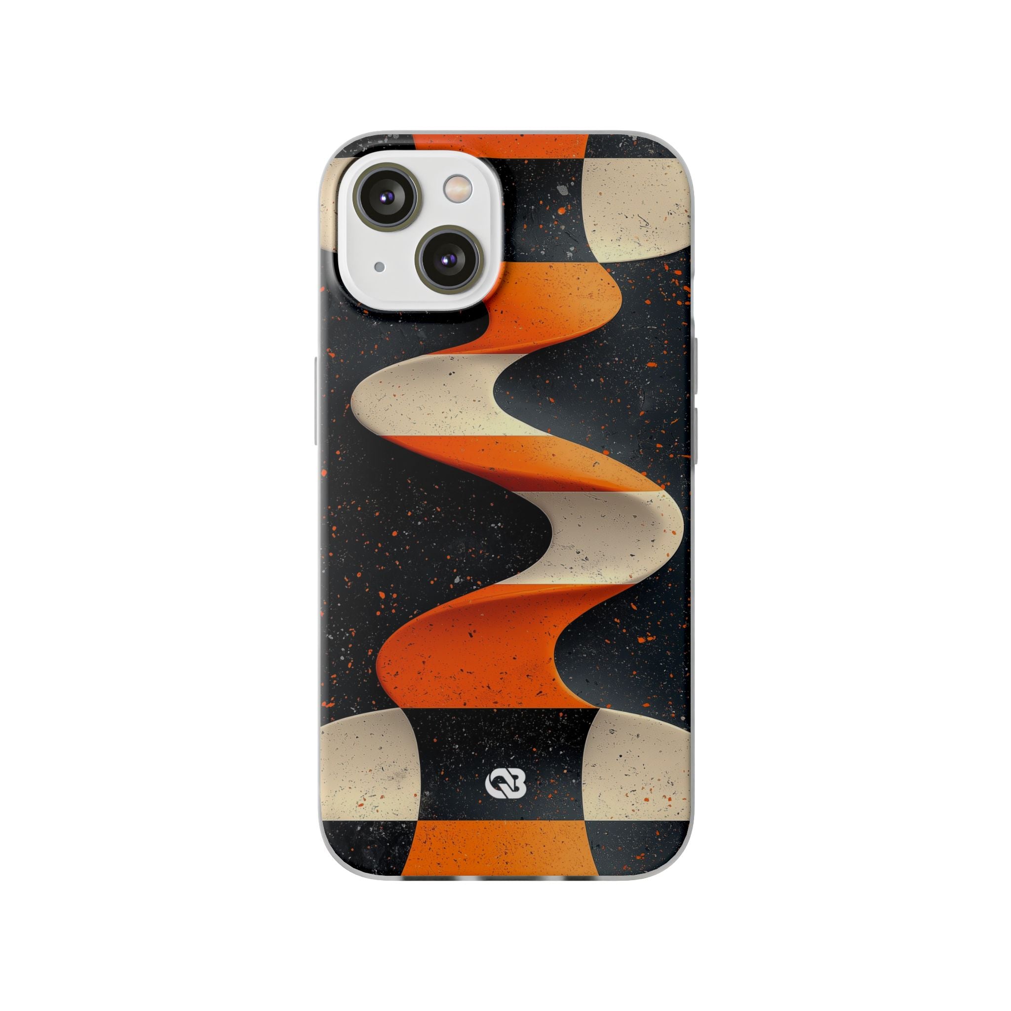 Orange Grit Twist · Soft Phone Case for iPhone