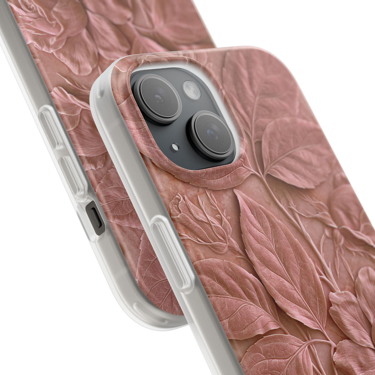 Blush Rose Relief · Lite Phone Case for iPhone · Pink