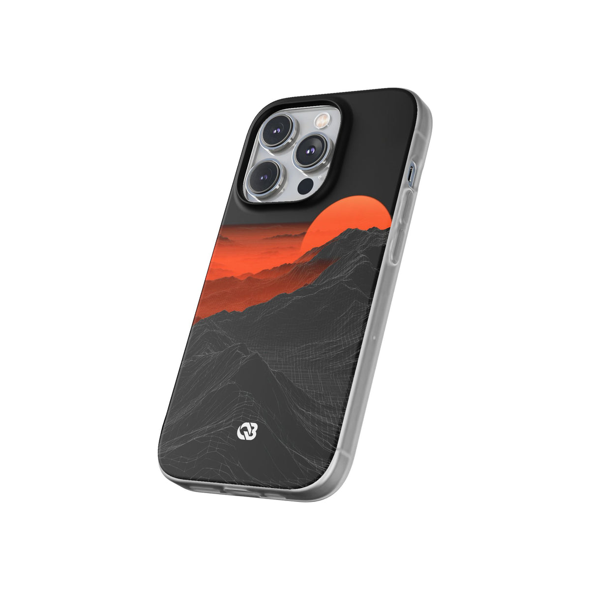 Solar Ridge Mesh · Lite Phone Case for iPhone · Black