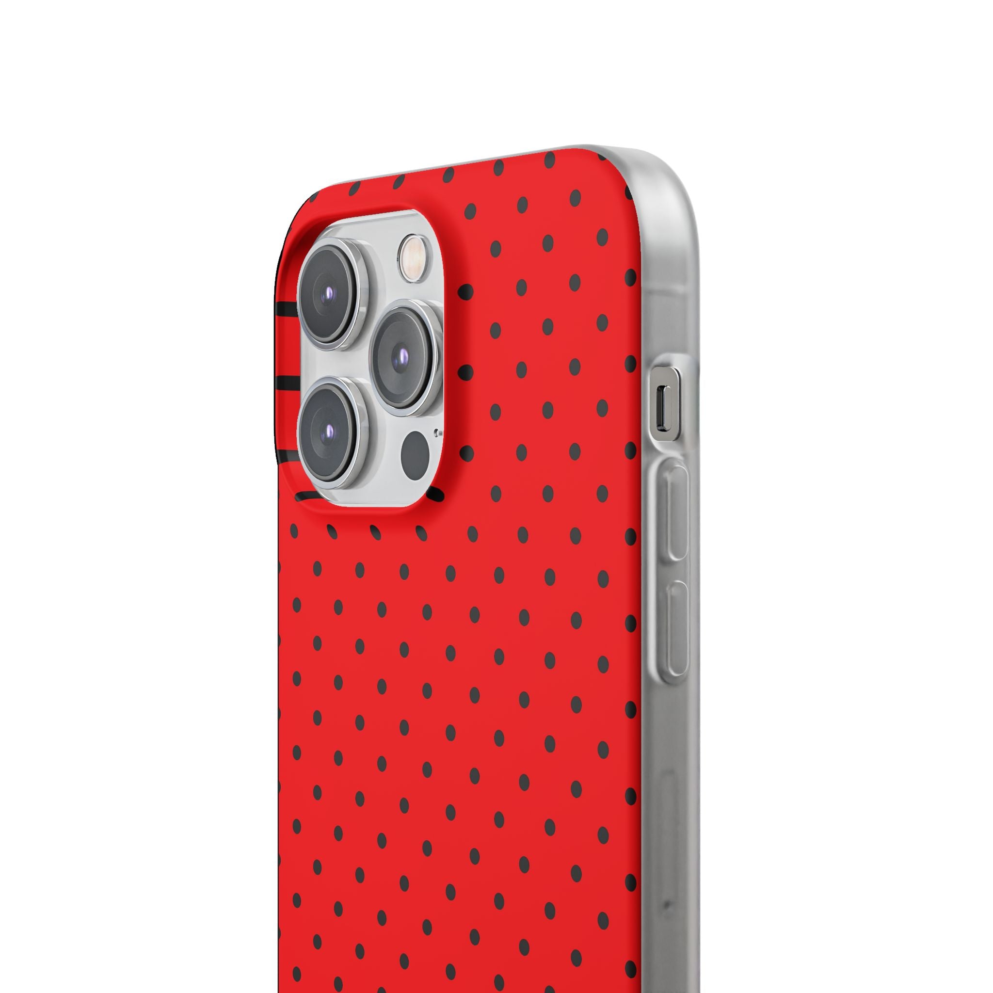 Crimson Dot Matrix iPhone 14 Pro Max Case - Soft
