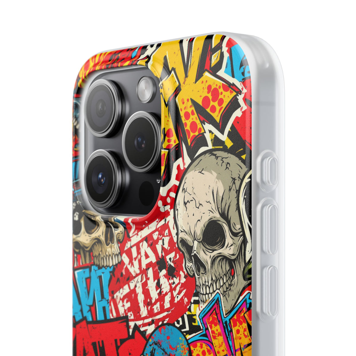 Skate Skull Riot · Lite Phone Case for iPhone · Red