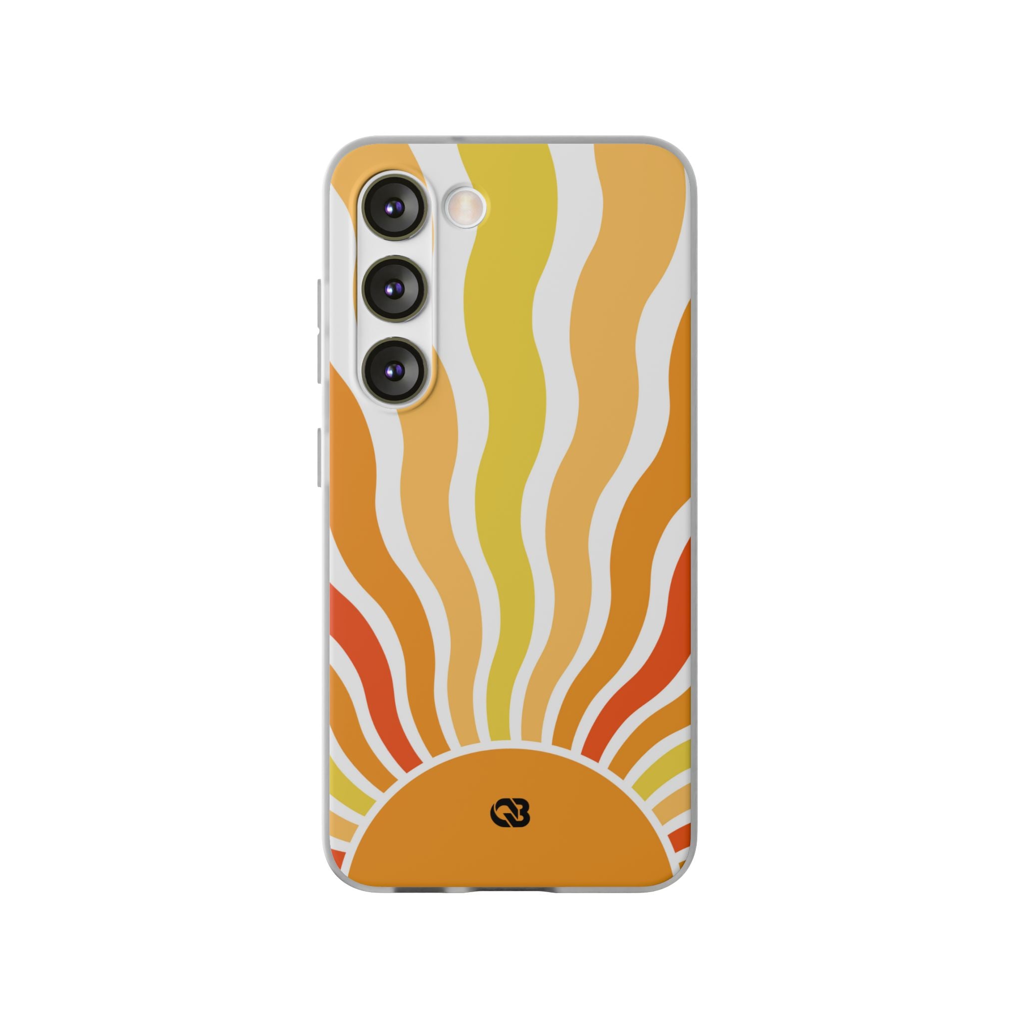 Amber Solar Waves · Soft Phone Case for Samsung