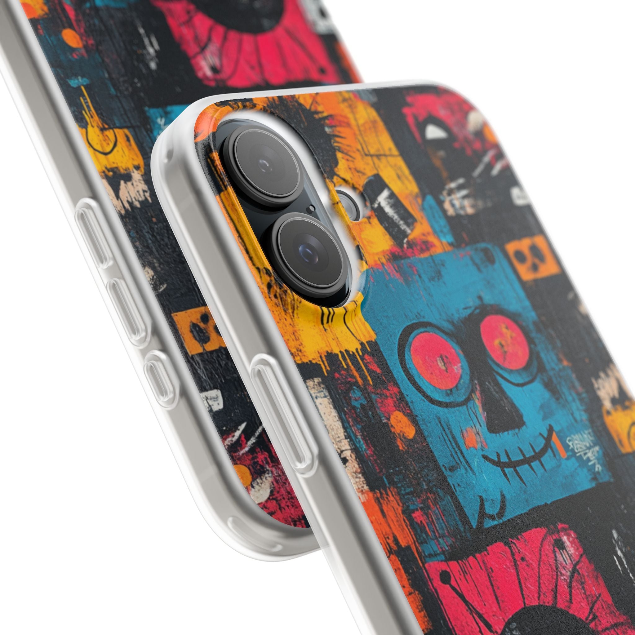 Blue Stitch Smile iPhone 16 Plus Case - Soft