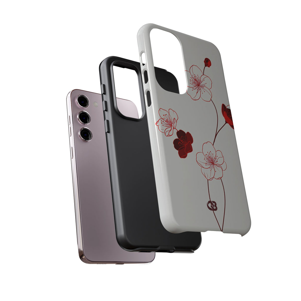 Crimson Sakura Blossom · Tough Phone Case for Samsung · Red