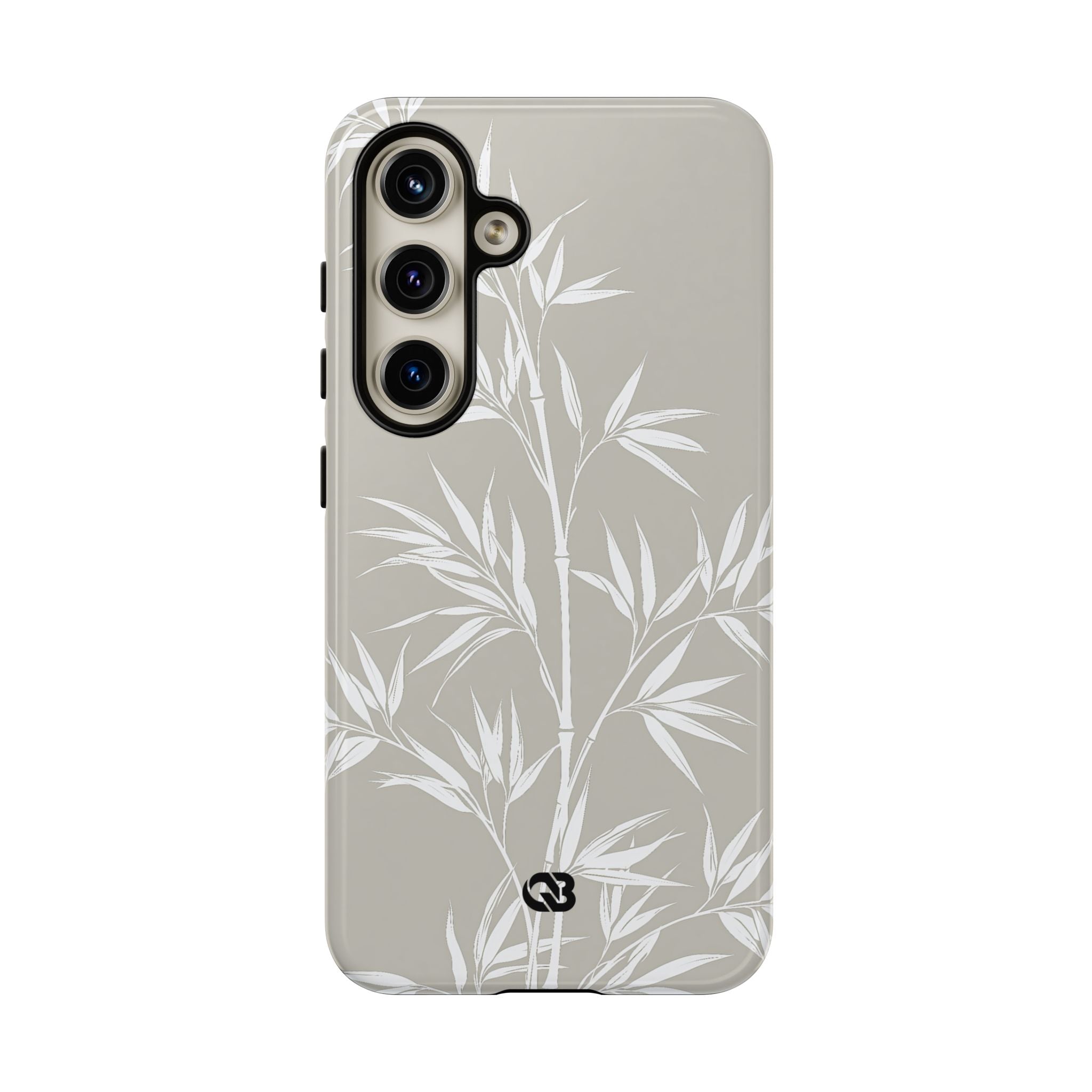 Beige Tough Phone Case for Samsung - Sandstone Bamboo Stalks