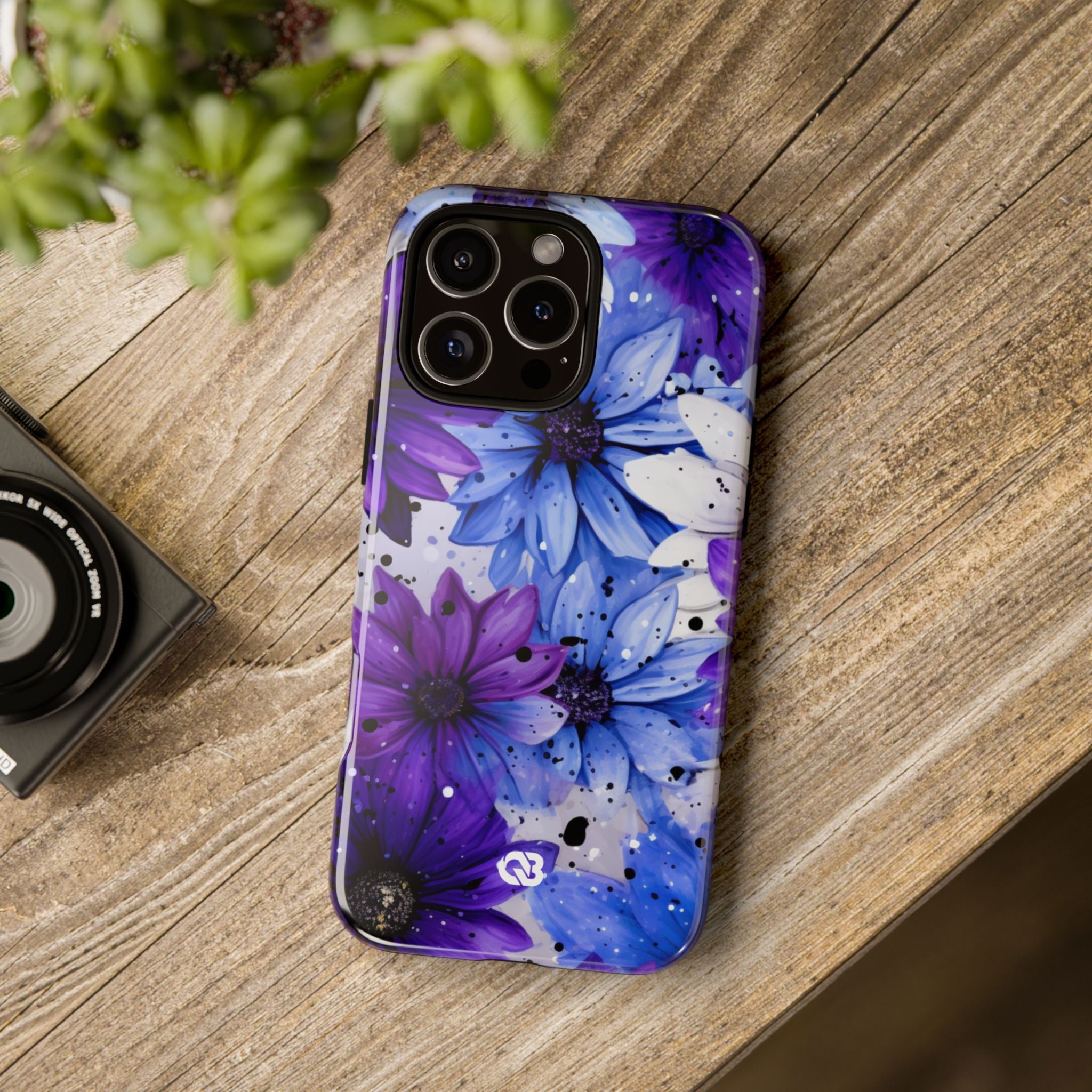 Ink Splatter Blooms · Tough Coque de téléphone pour iPhone