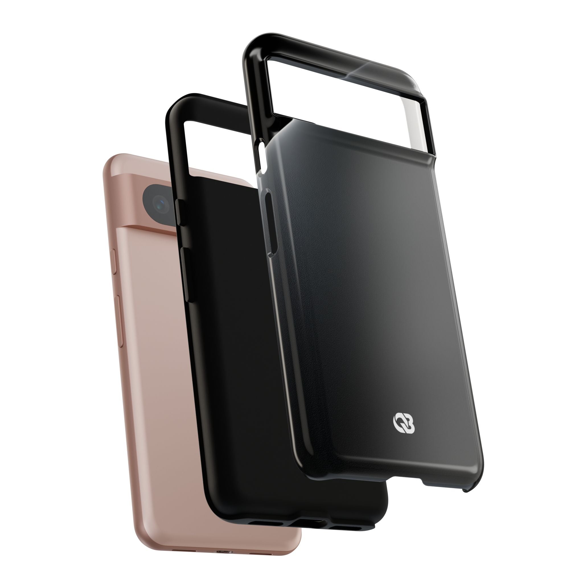 Black Tough Phone Case for Google Pixel - Obsidian Lunar Arch