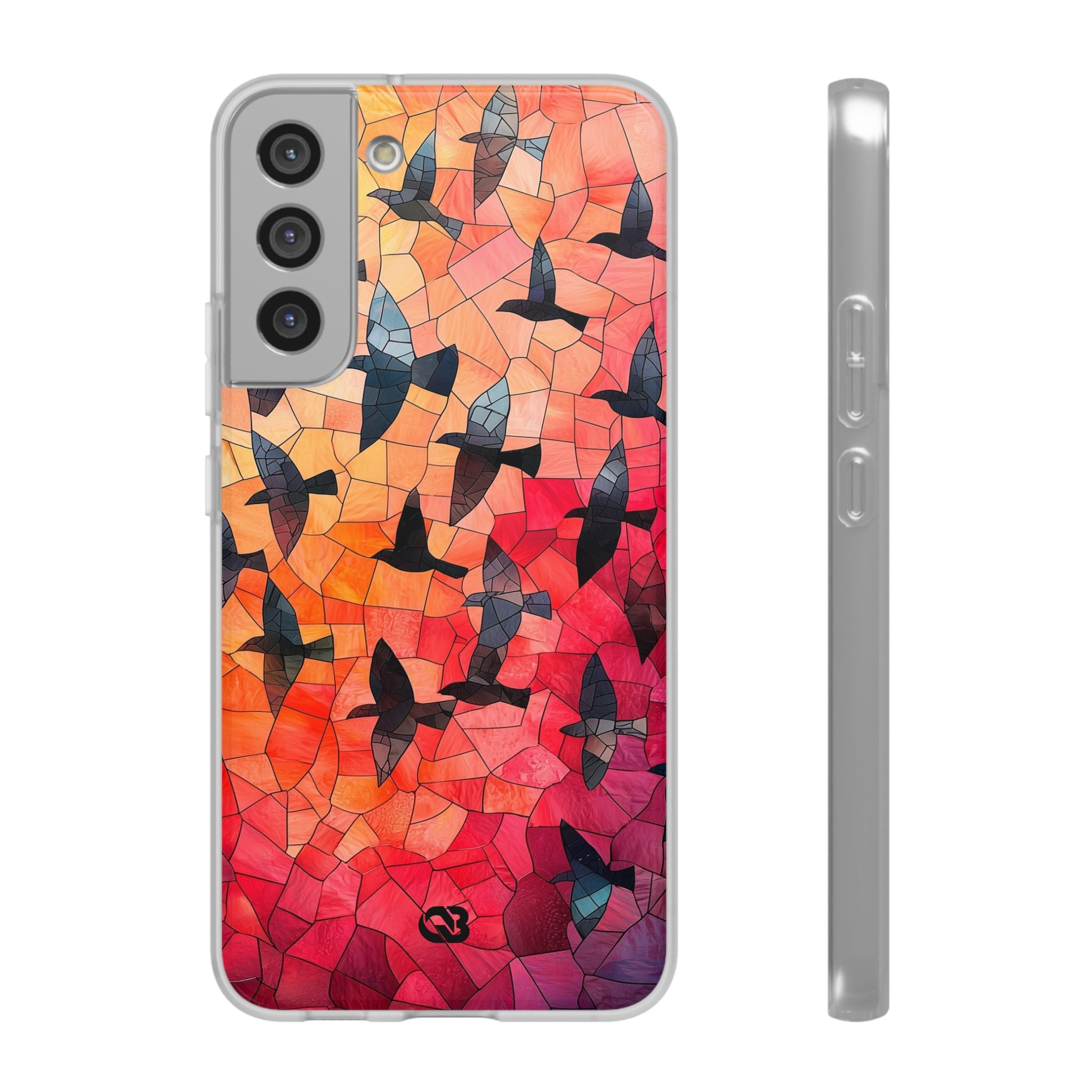 Ember Mosaic Wings · Soft Phone Case for Samsung