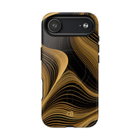 Gold Tough 2.0 Magsafe Phone Case for iPhone - Molten Copper Strands
