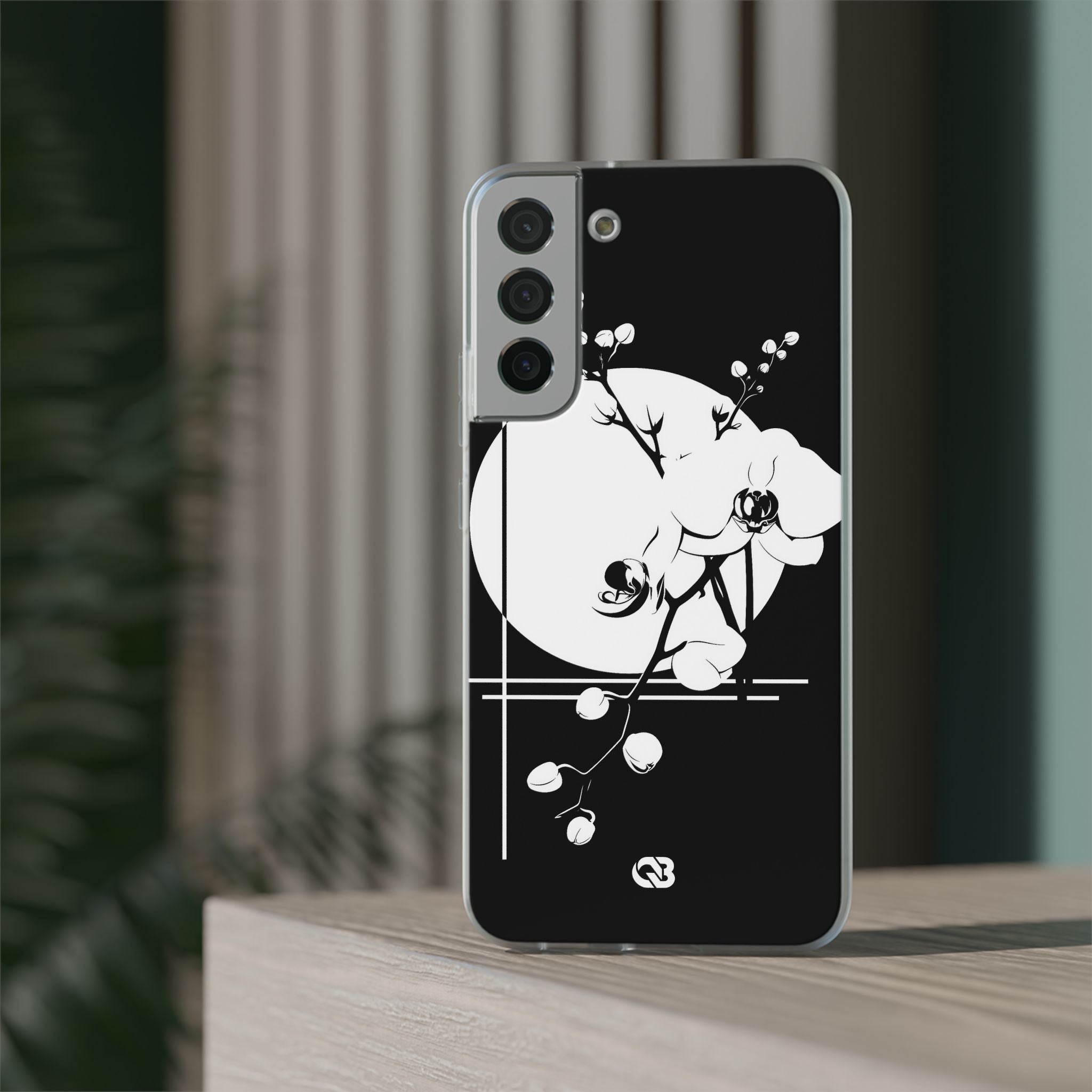 Black Lite Phone Case for Samsung - Lunar Orchid Grid
