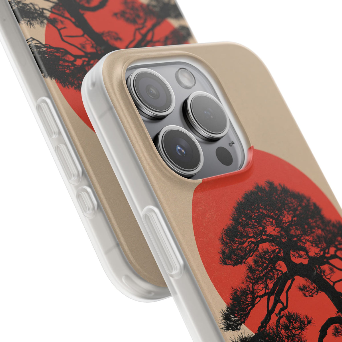 Crimson Pine Solitude · Lite Phone Case for iPhone · Beige